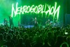 Death metal bands Dethklok Dragonforce and Nekrogoblikon perform for the Mutlation on a Spring Night tour at the Riverside Municipal Auditorium on April 21