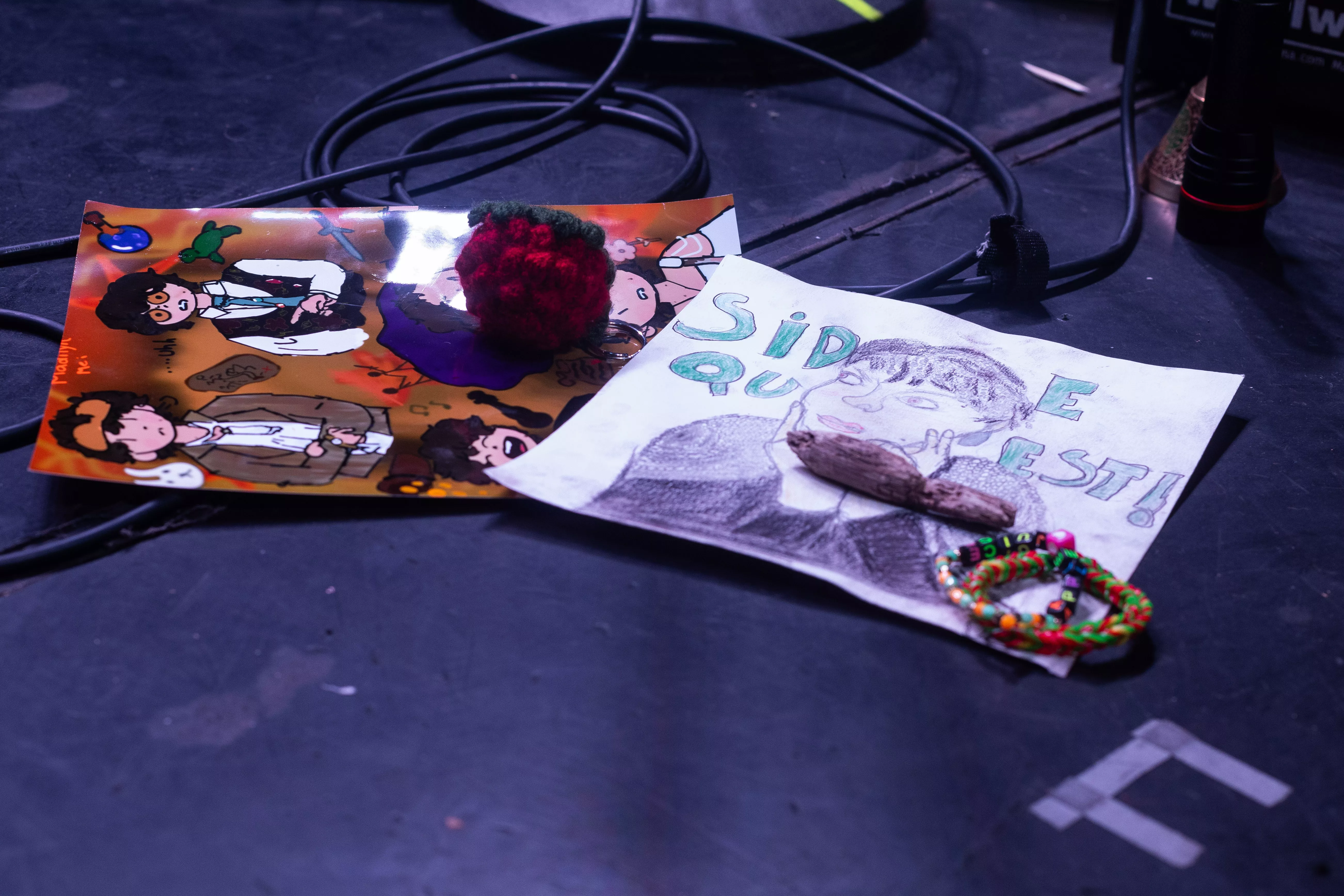 Gifts laying on stage