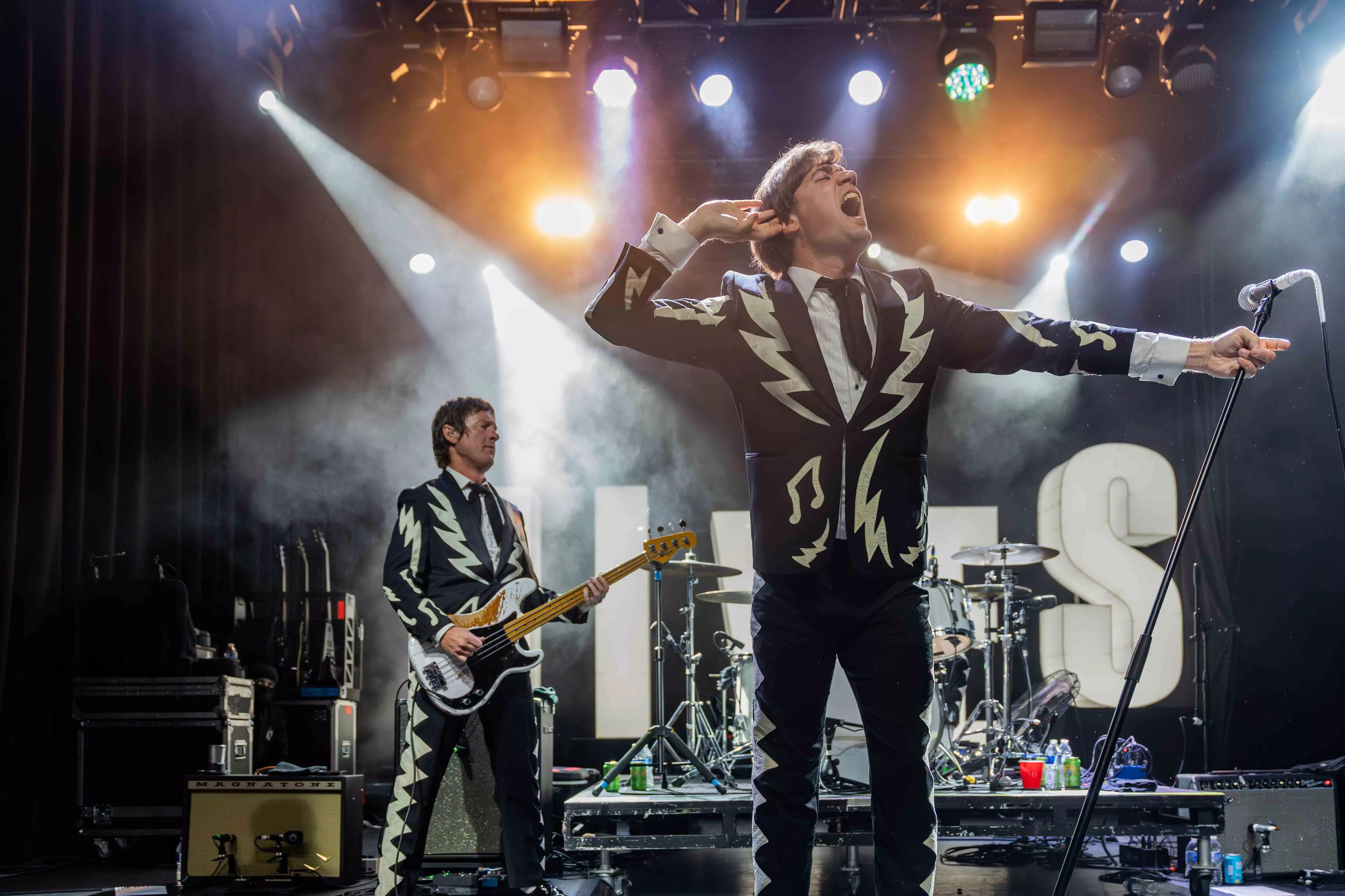 The band The Hives plays the Observatory OC stage with support from Spiritual Cramp on Aug 8