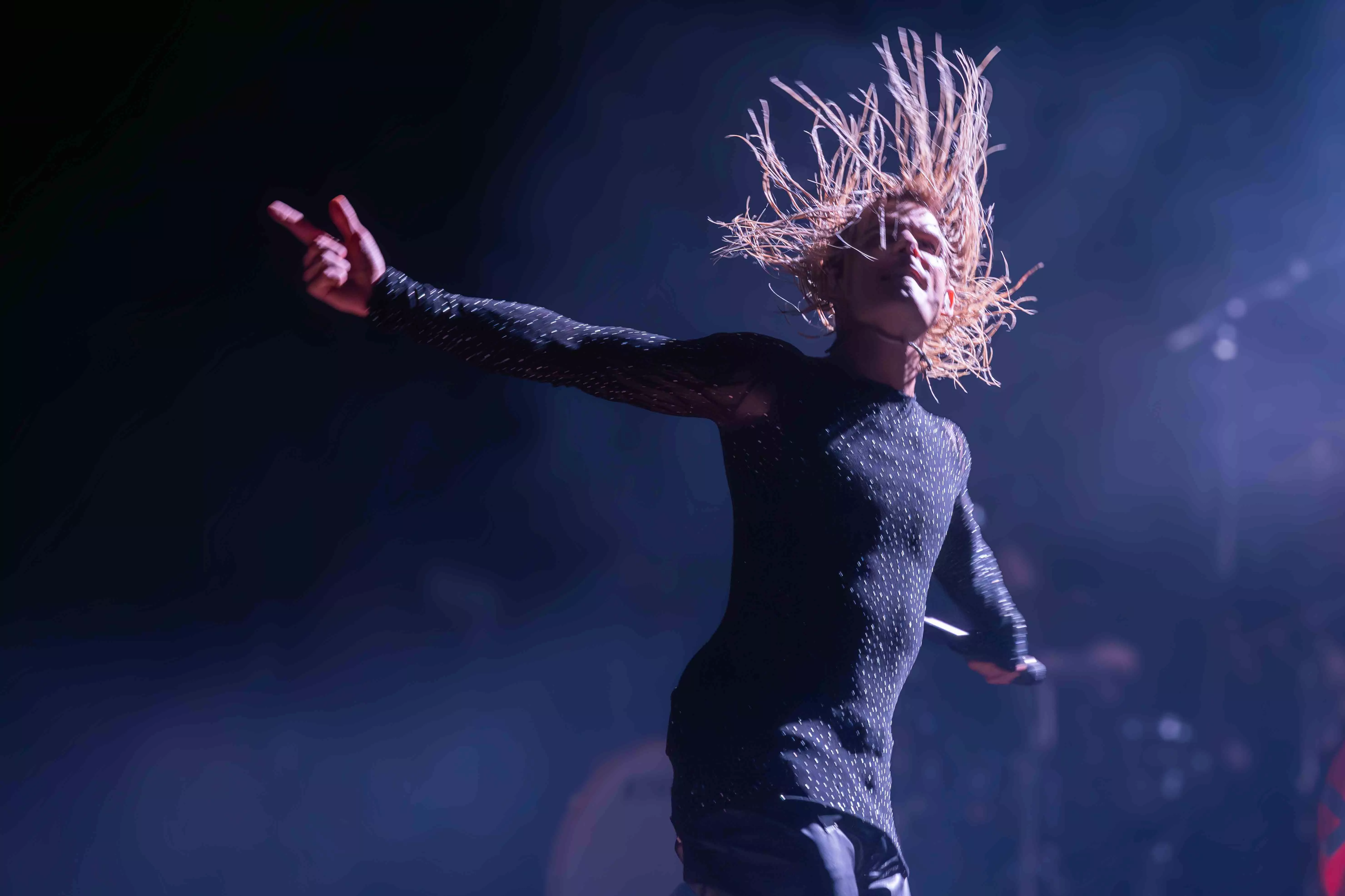 A singer performs on stage at house of blues in anaheim ca on oct 27