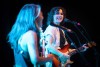 The Crane Wives guitarists play live on stage