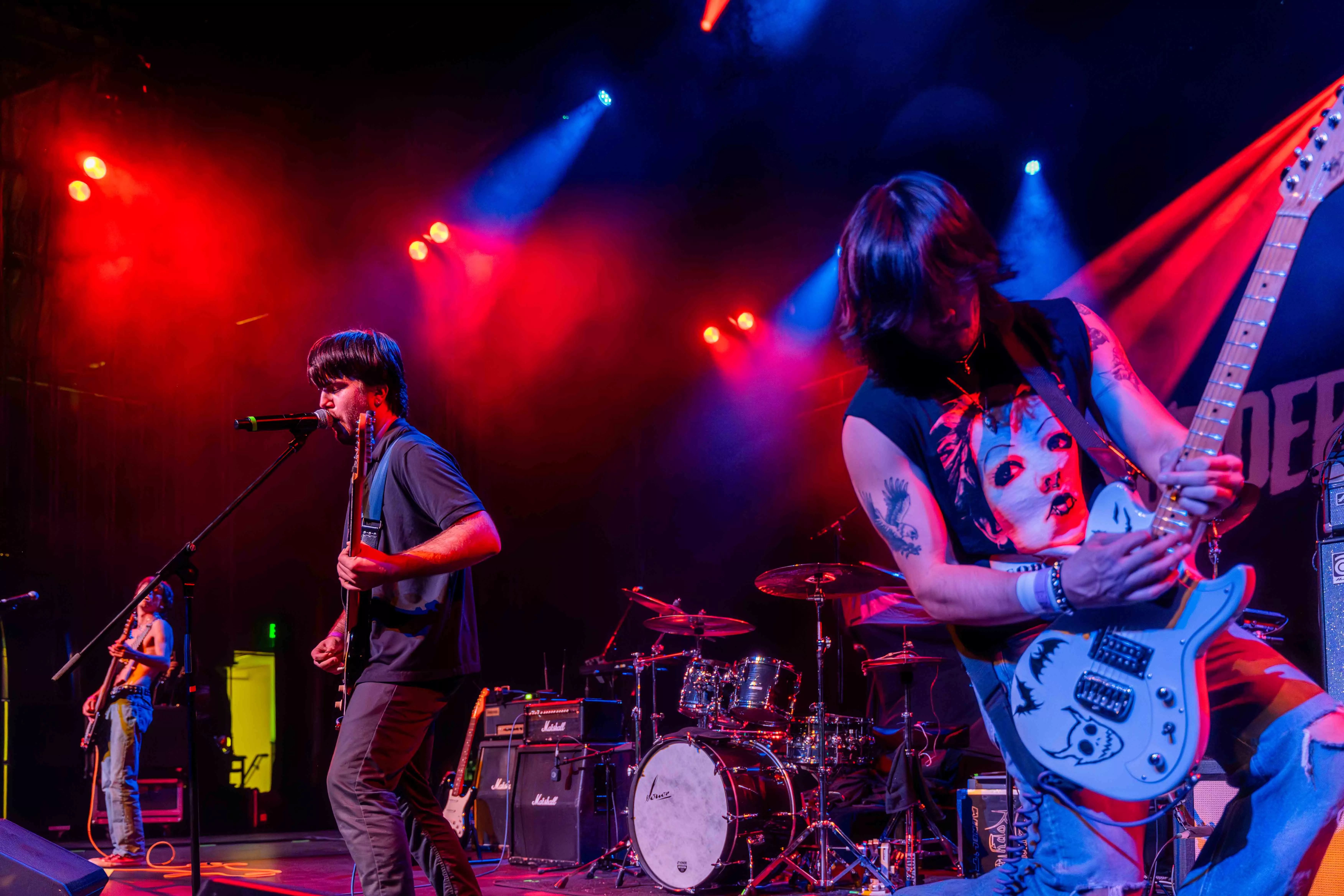 Musicians perform on stage at the Riverside Municipal Auditorium on November 15 in Riverside Ca