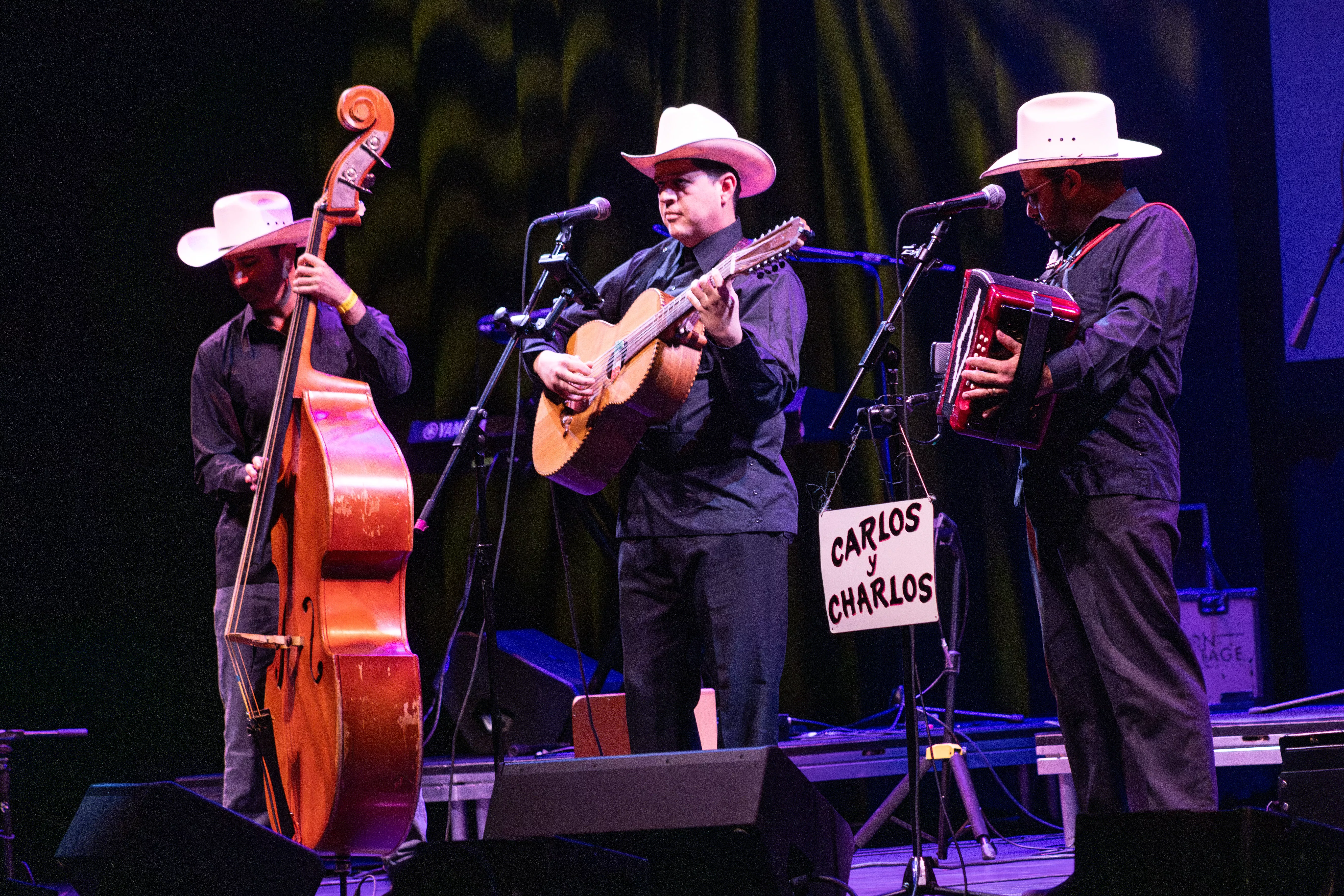 Carlos y Charlos perform on stage