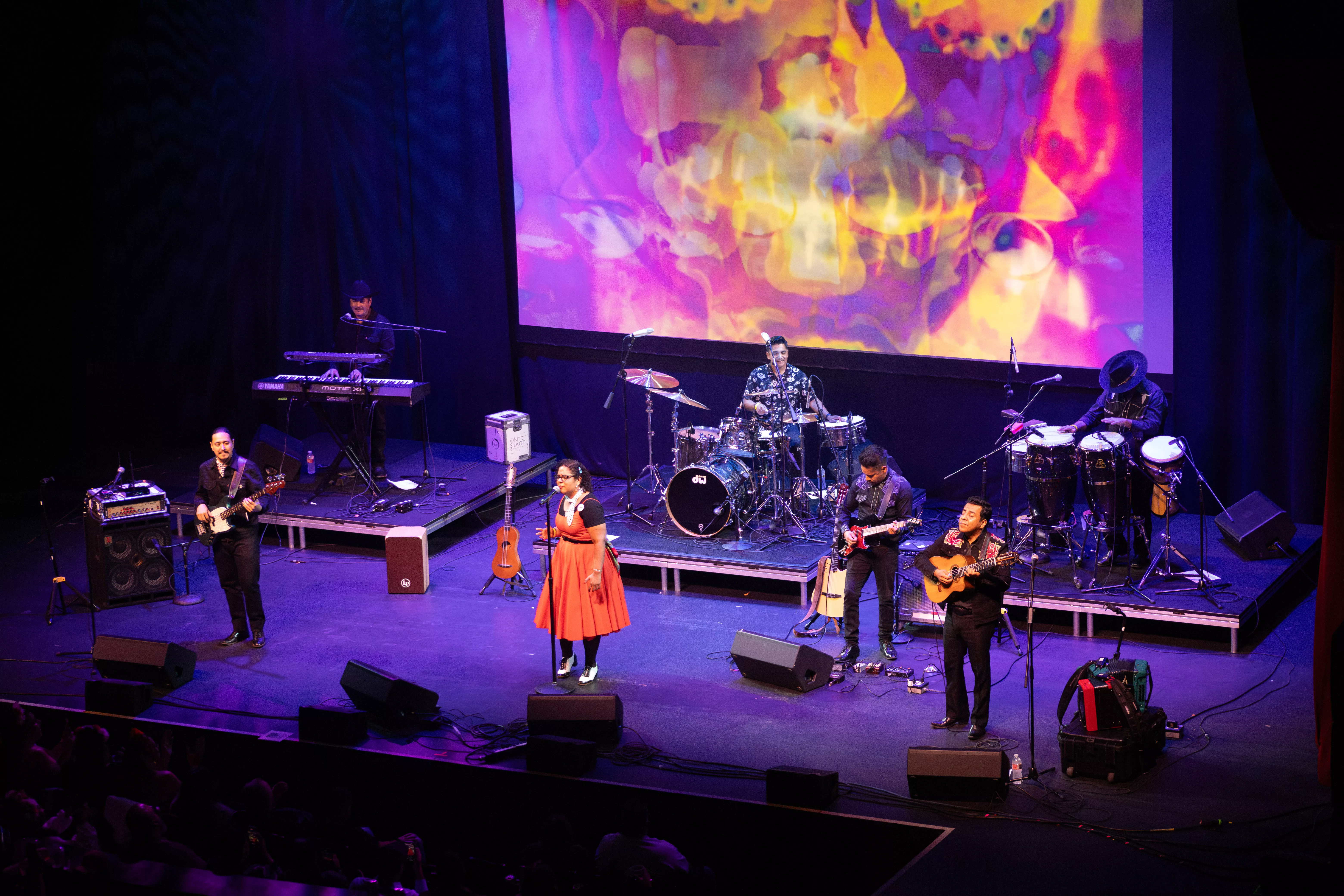 La Santa Cecilia performs at the Fox Theater Riverside