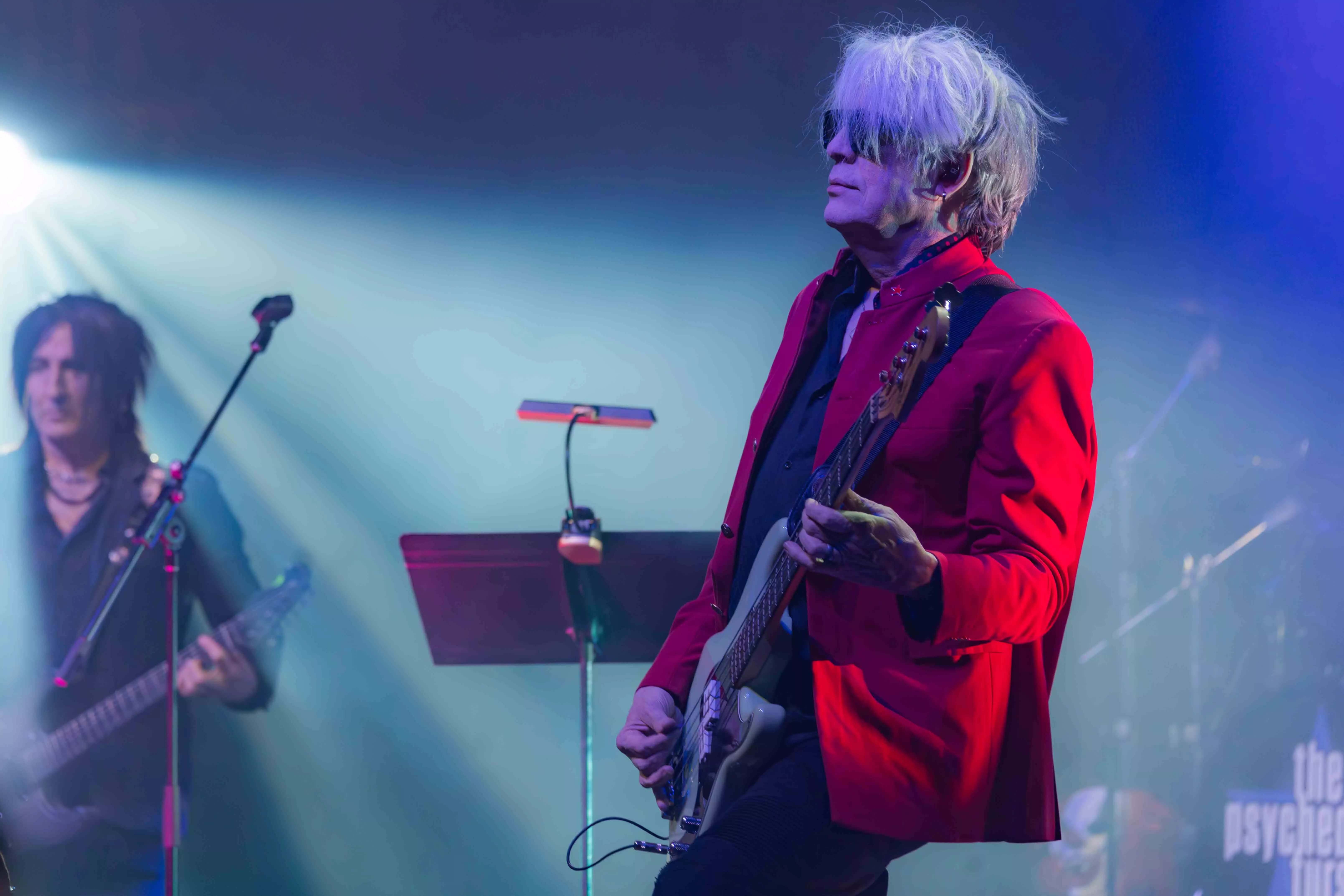 Musicians perform on stage at the Fox Performing Arts Center in Riverside Ca on Nov 6