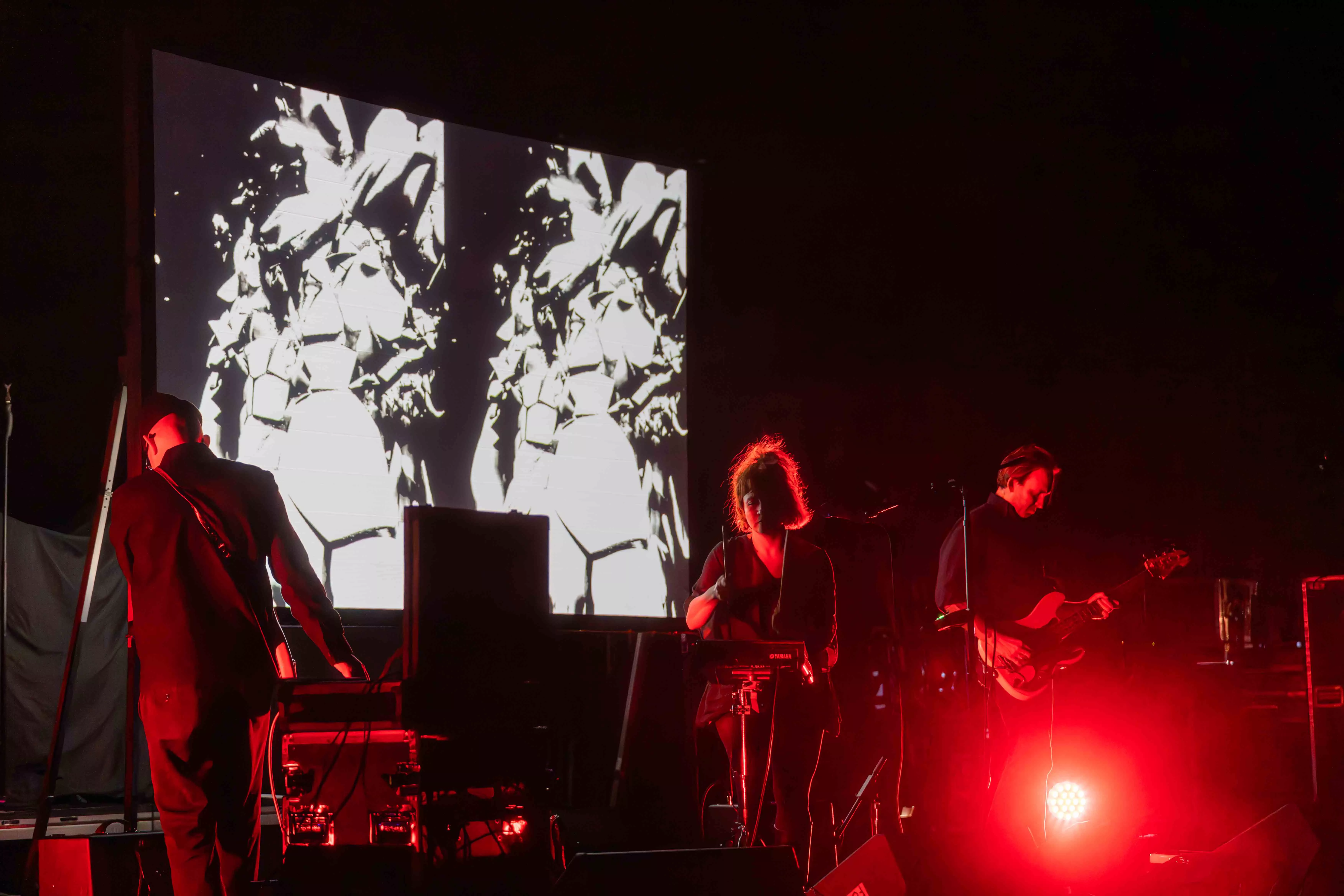 Musicians perform on stage at the Fox Performing Arts Center in Riverside Ca on Nov 6