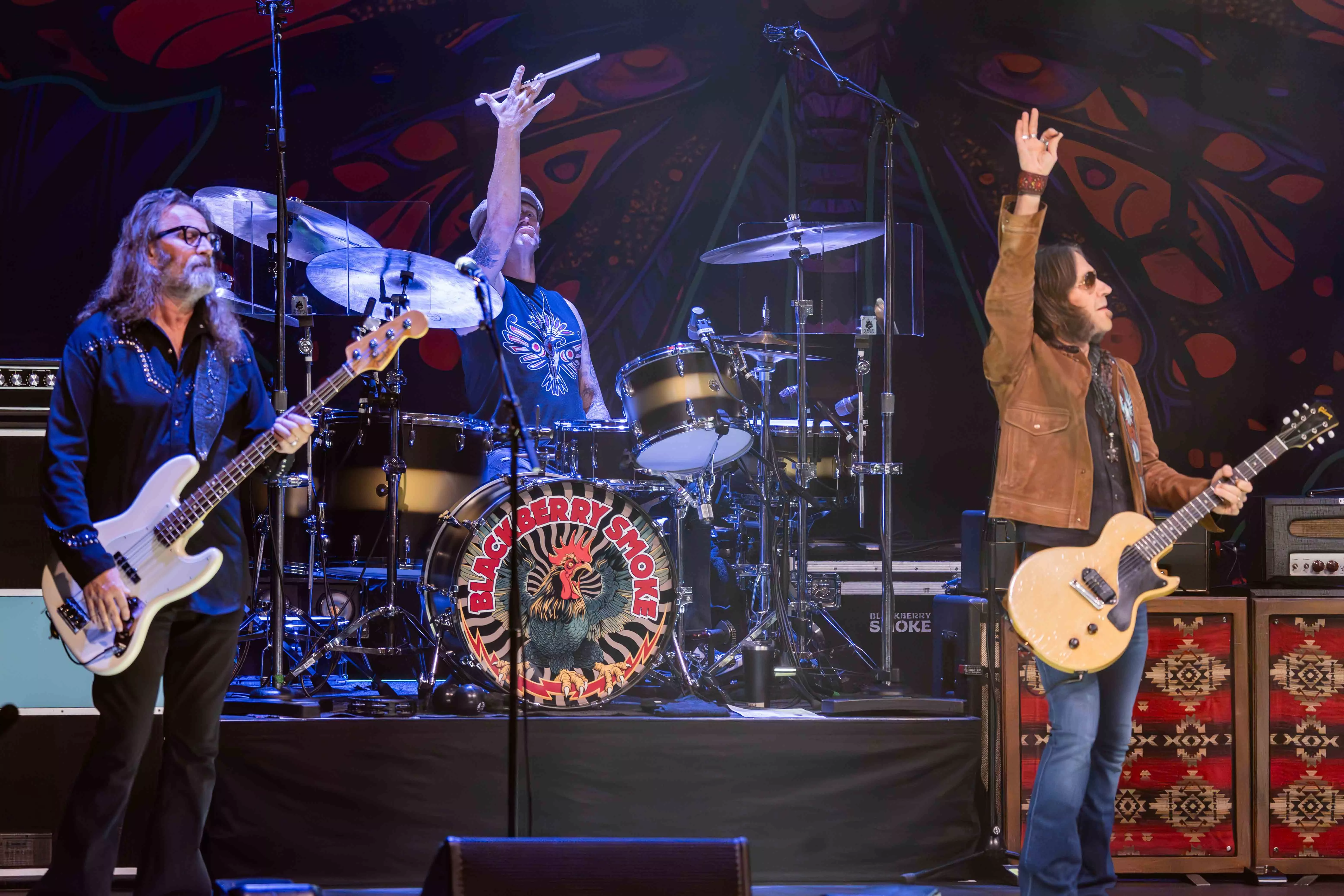 Country Rock band Blackberry Smoke performs on the Fox Performing Arts Center Stage