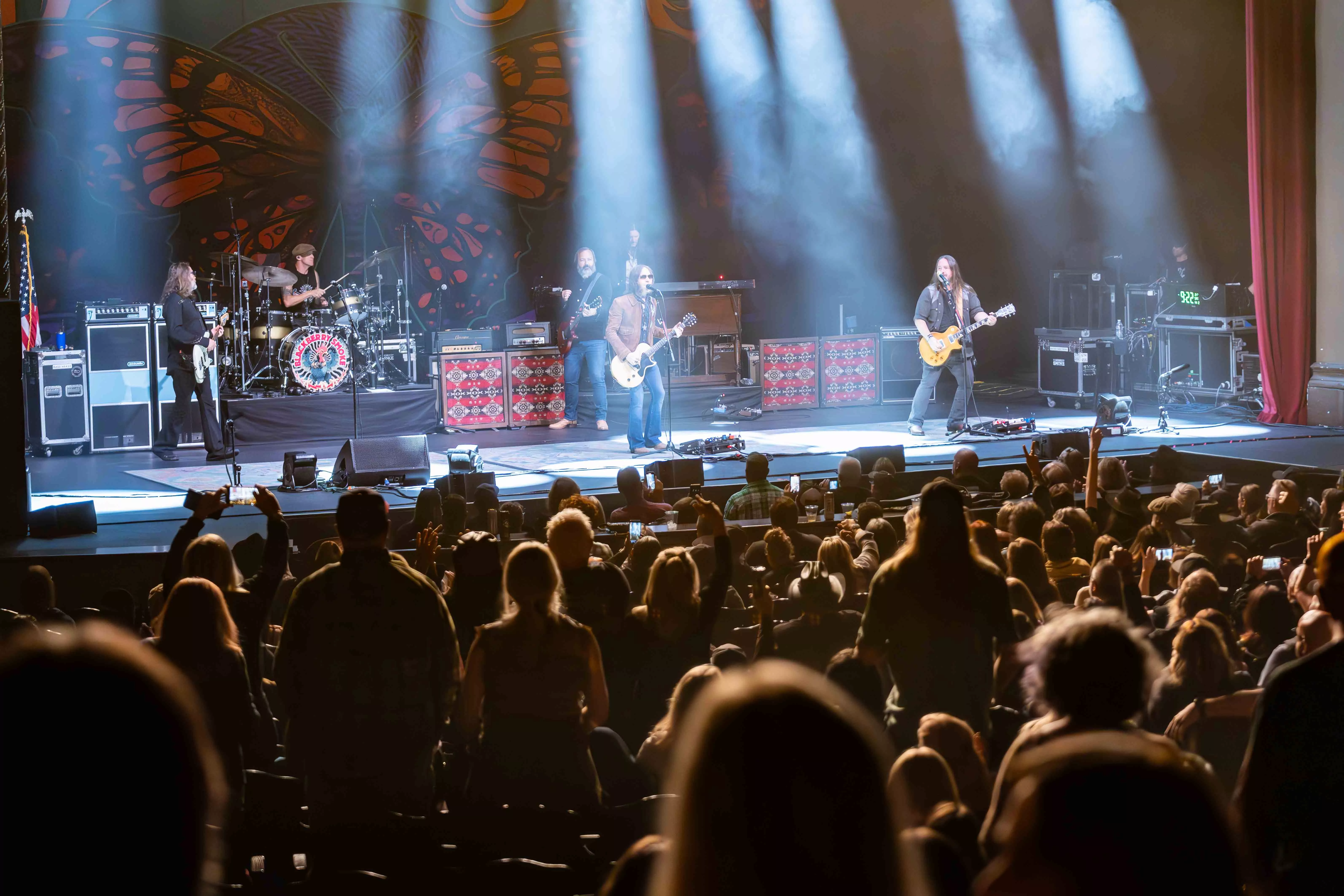 Country Rock band Blackberry Smoke performs on the Fox Performing Arts Center Stage