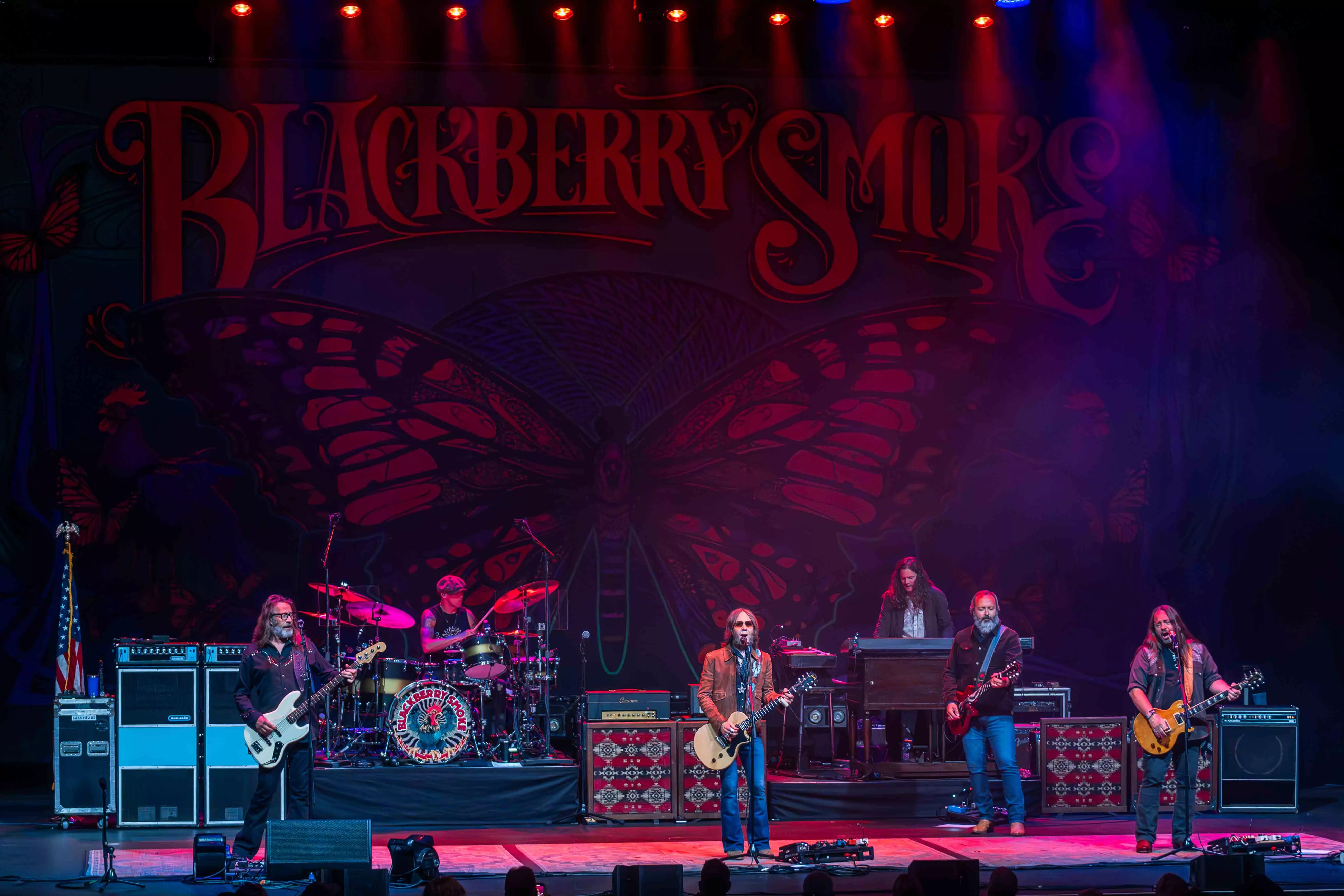 Country Rock band Blackberry Smoke performs on the Fox Performing Arts Center Stage