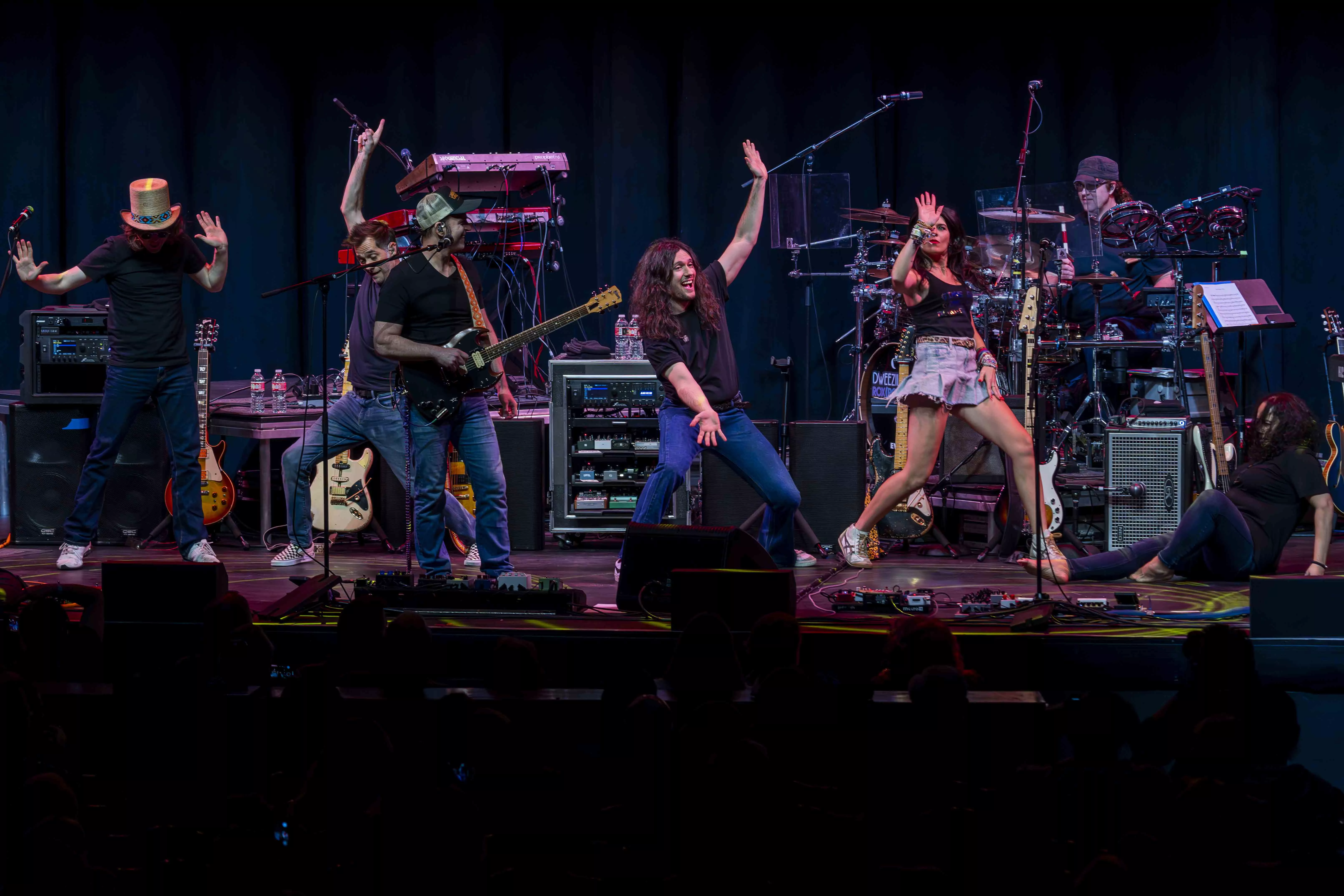 Musicians perform on stage at the Fox Performing Arts Center on Jan 11