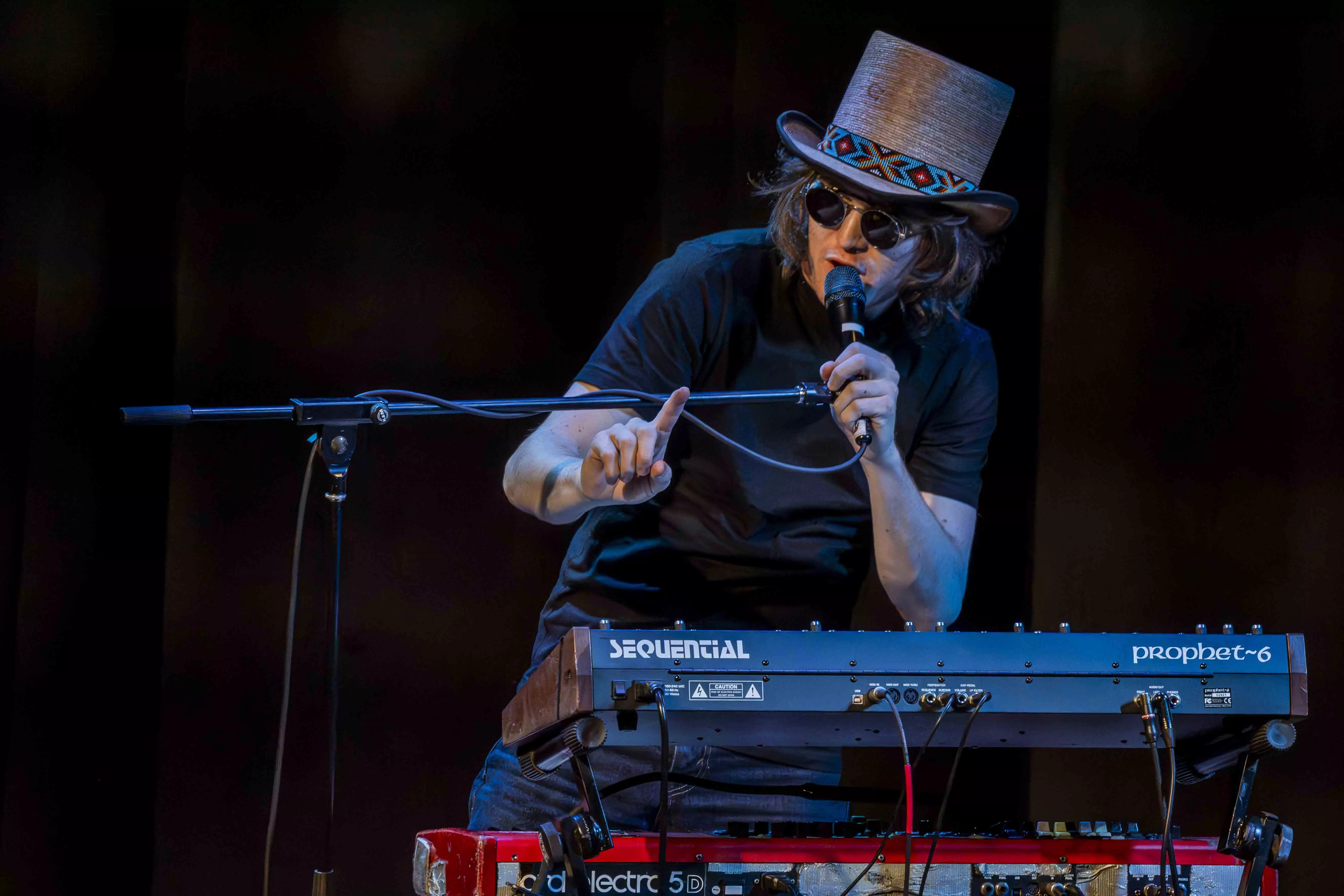 Musicians perform on stage at the Fox Performing Arts Center on Jan 11