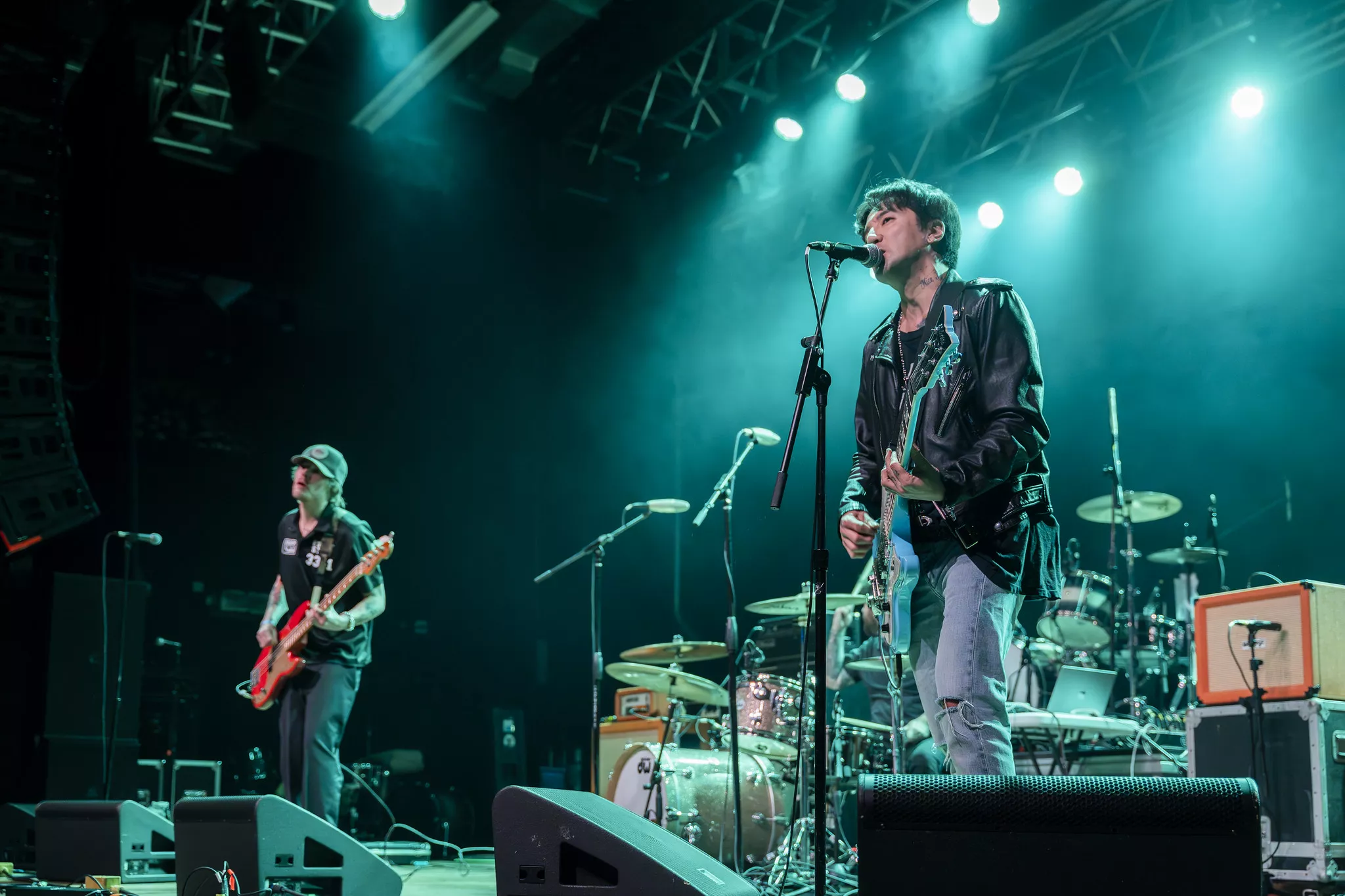 Musicians perform on stage at the House of Blues in Anaheim on Feb 28