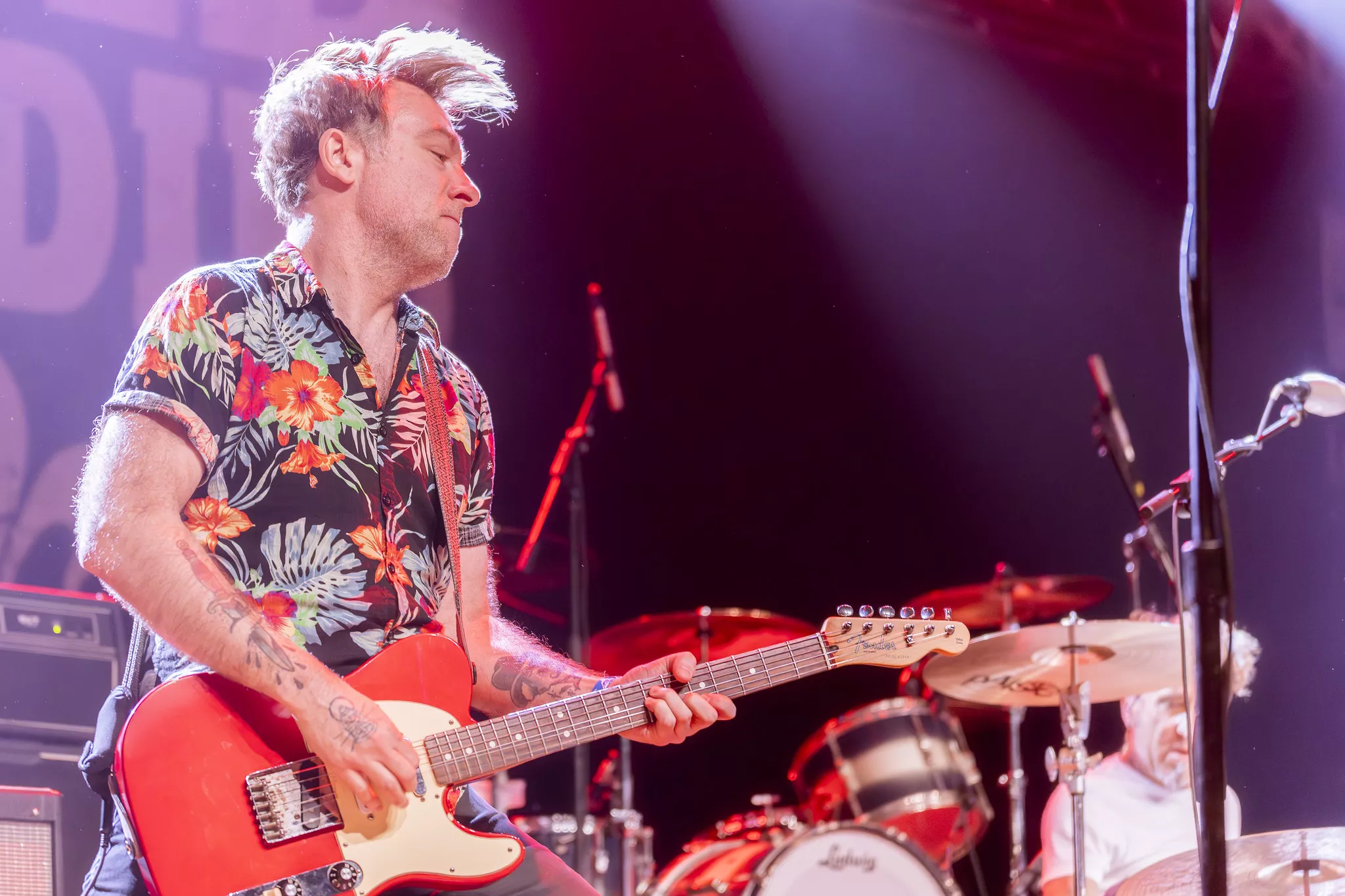 Musicians perform on stage at the House of Blues in Anaheim on Feb 28