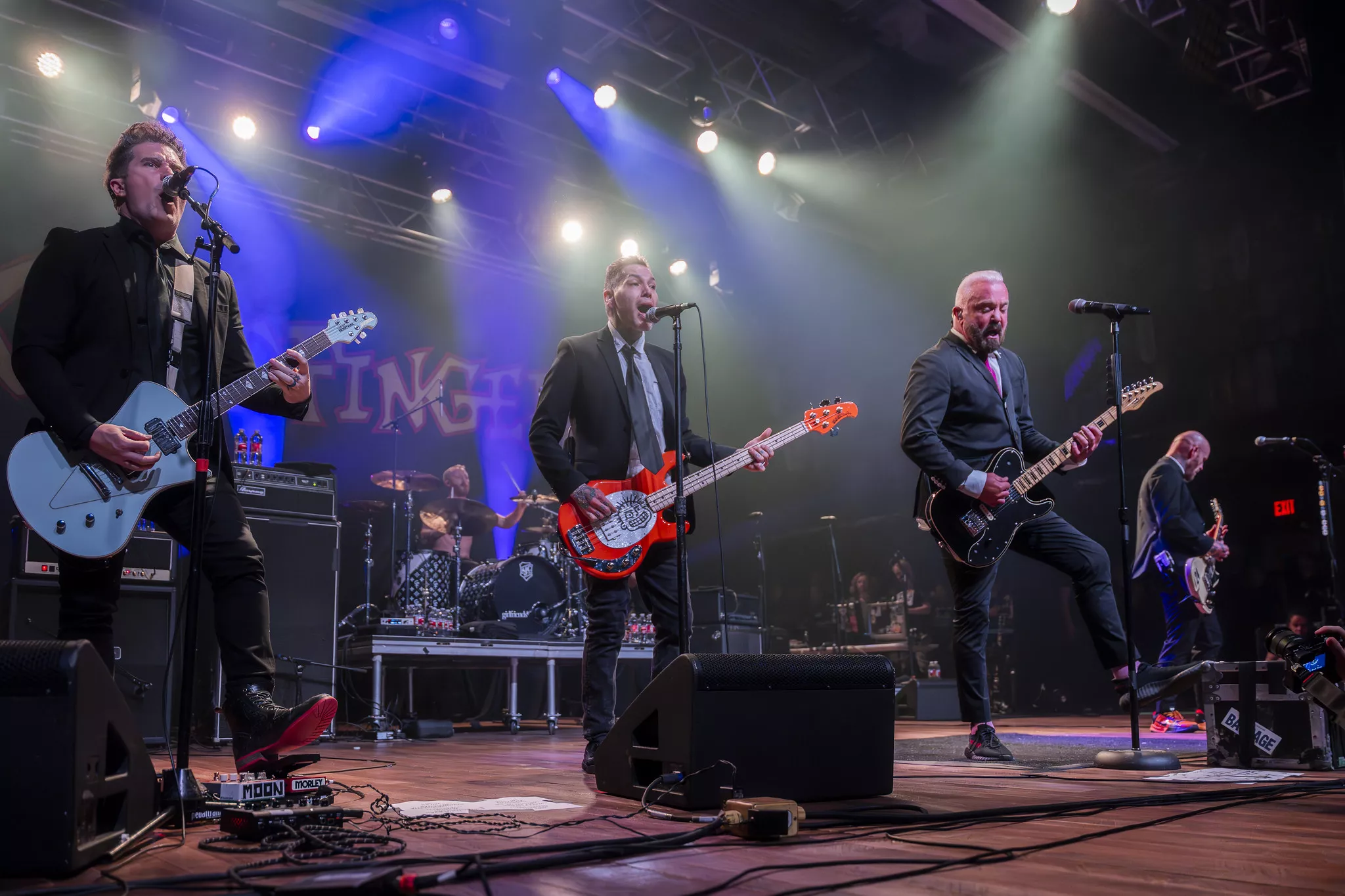 Musicians perform on stage at the House of Blues in Anaheim on Feb 28