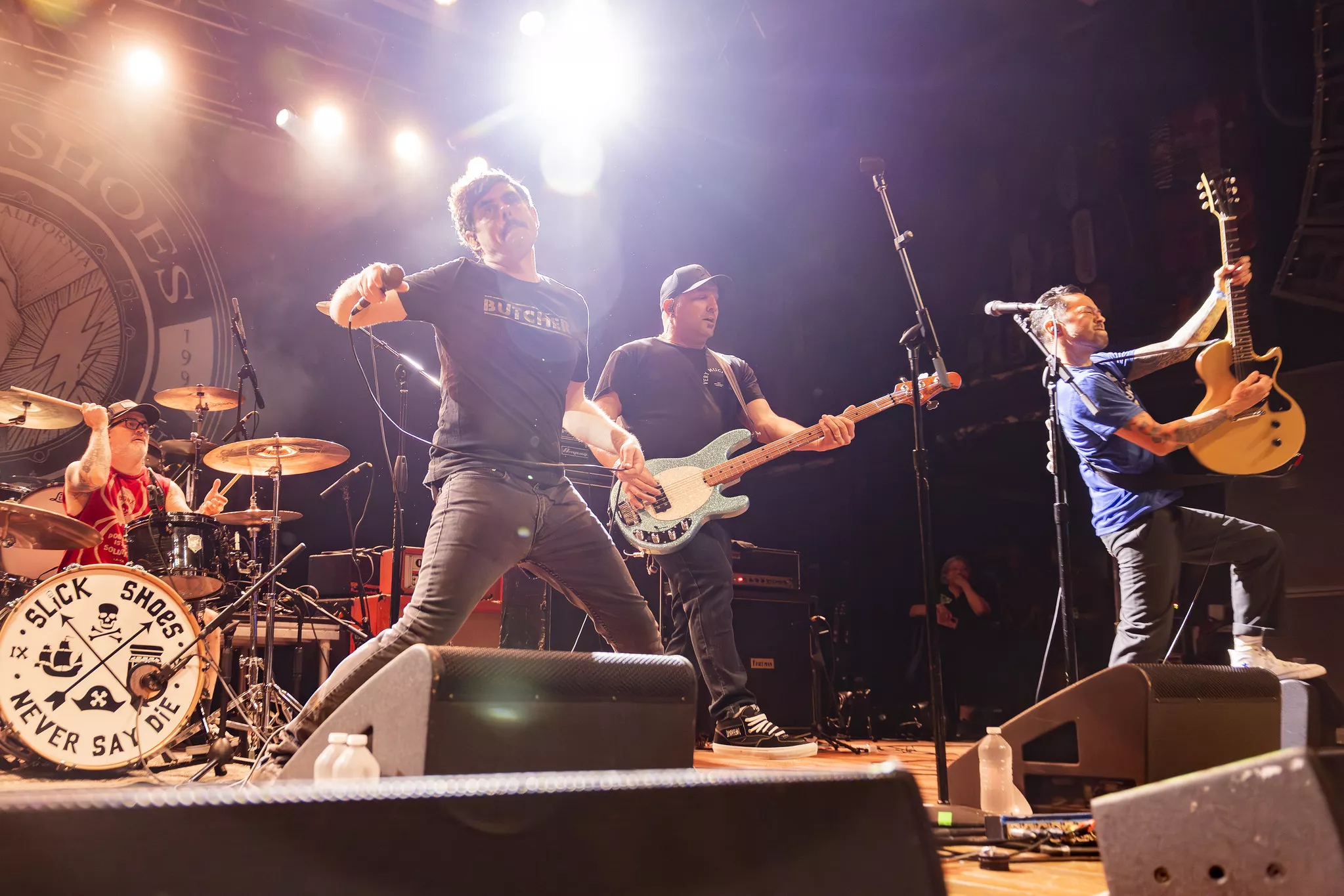 Musicians perform on stage at the House of Blues in Anaheim on Feb 28