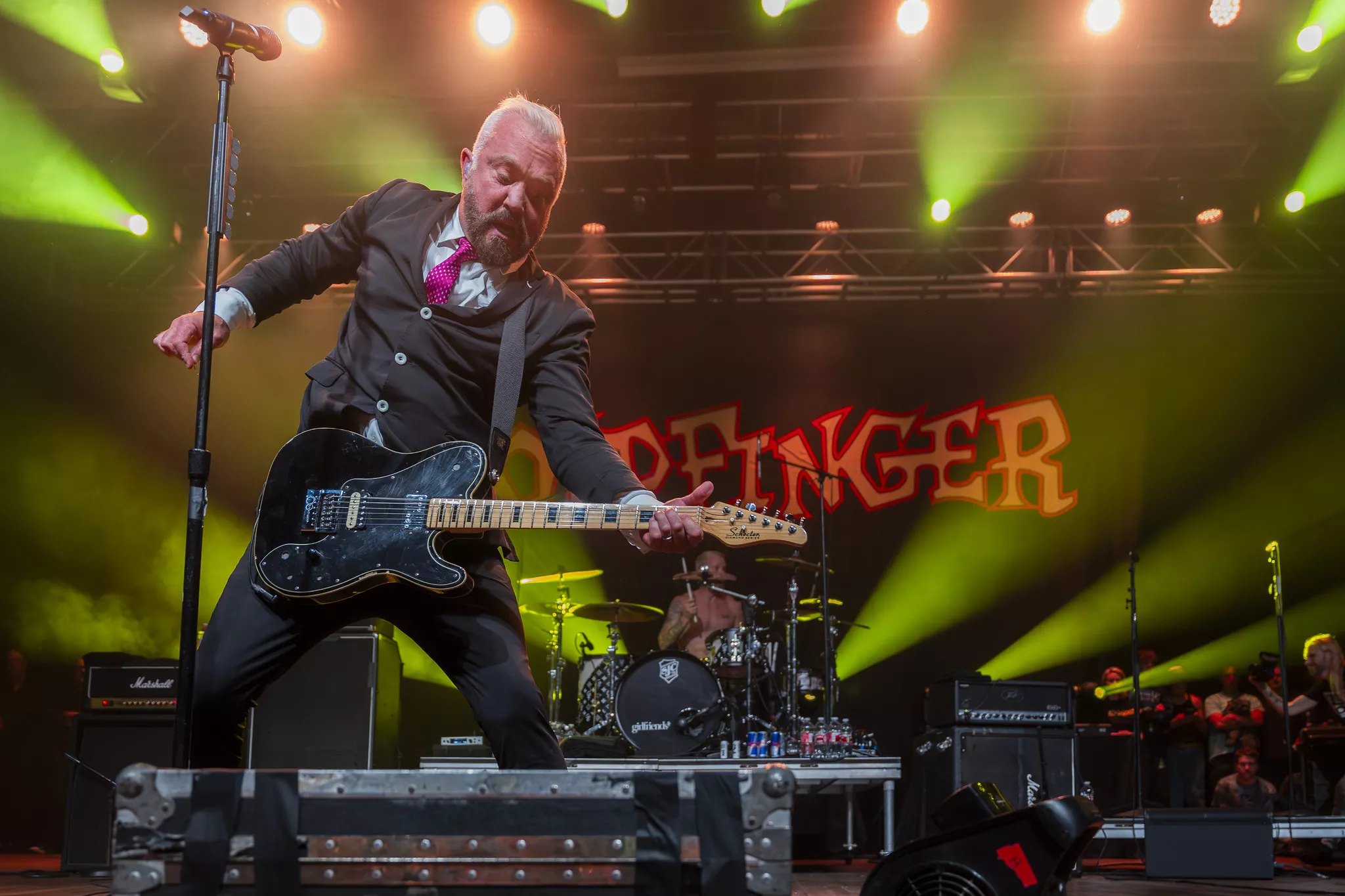 Musicians perform on stage at the House of Blues in Anaheim on Feb 28