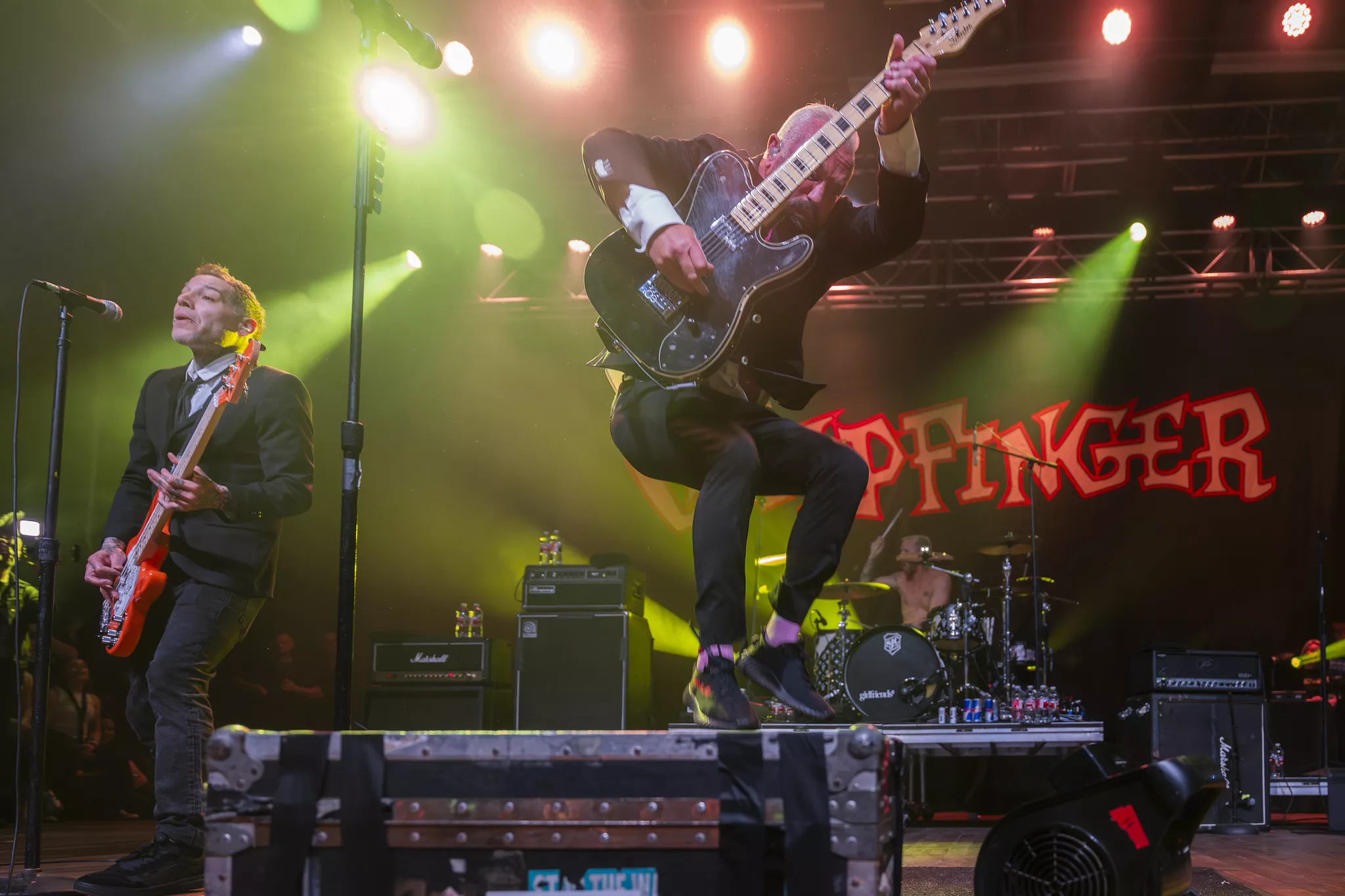 Musicians perform on stage at the House of Blues in Anaheim on Feb 28