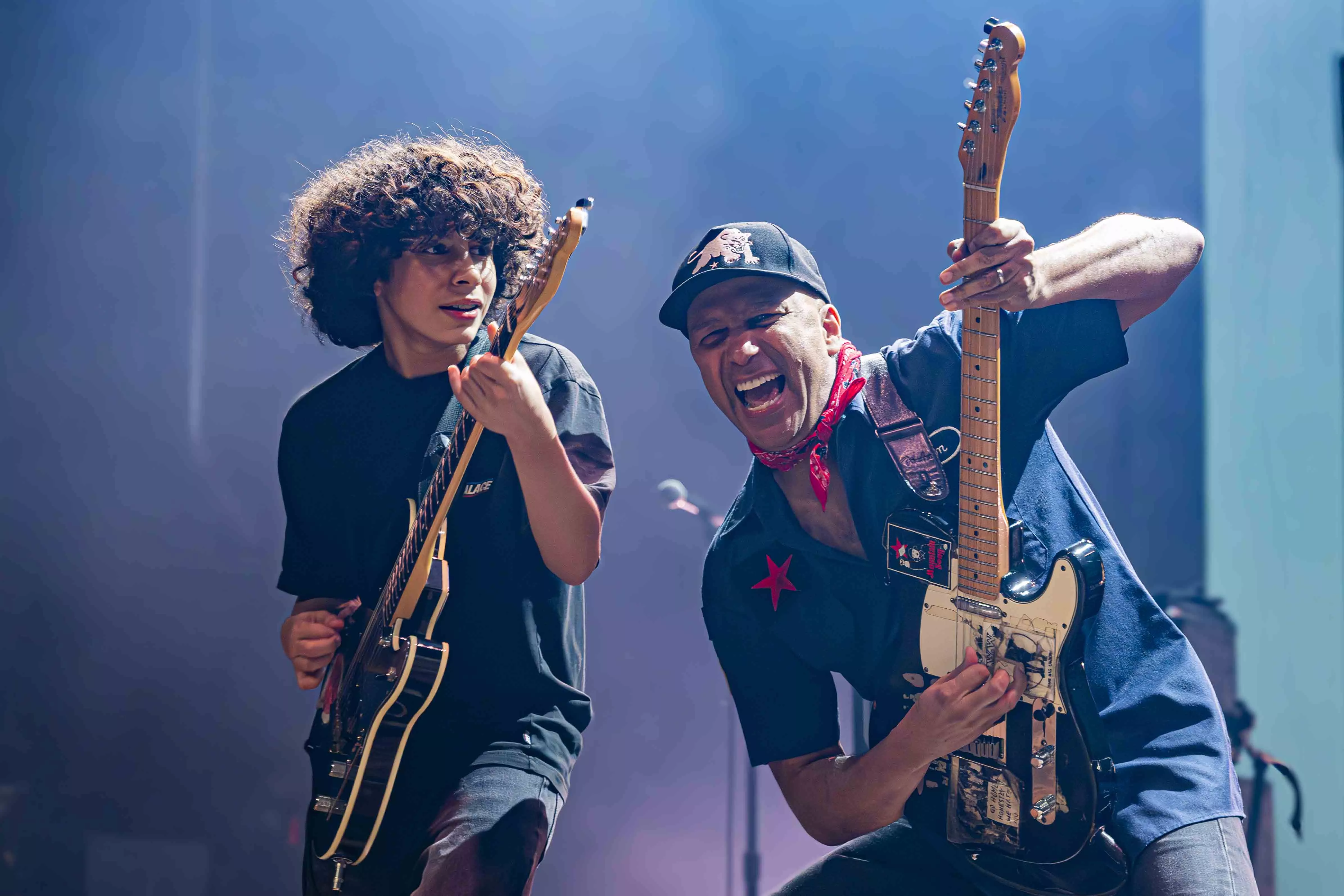 Musicians perform on stage at the House of Blues in Anaheim on Feb 6 for the Tom Morello and Friends concert