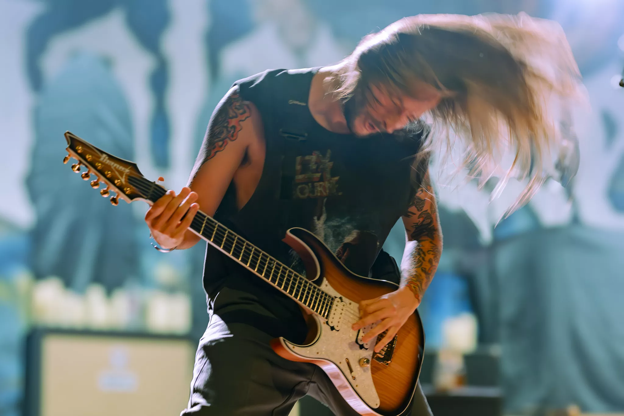 Musicians perform on stage at the House of Blues in Anaheim on March 7