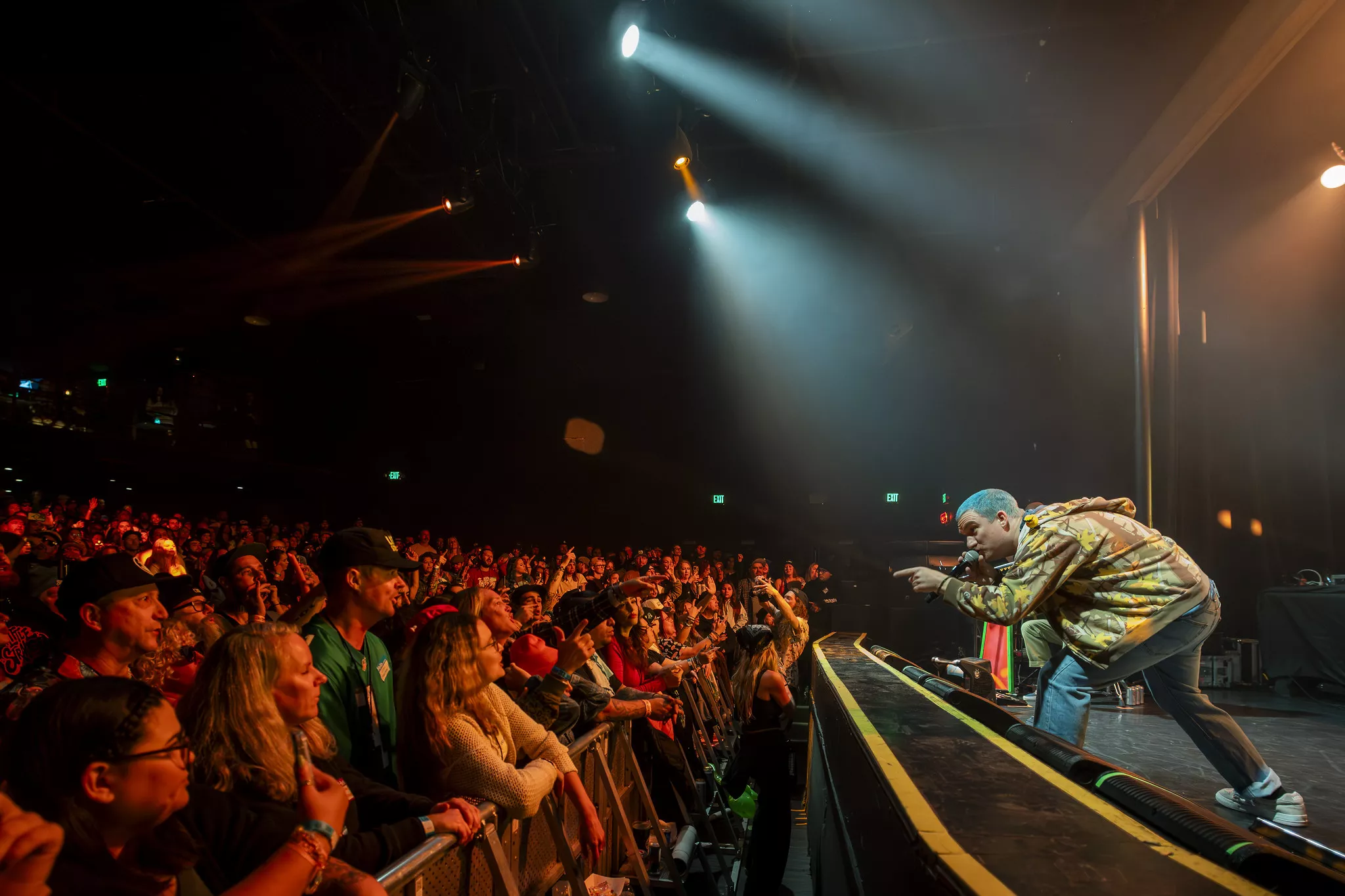 Musicians perform on stage at the Observatory OC in Santa Ana on March 8