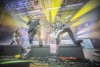 Musicians perform on stage at the House of Blues in Anaheim on April 26