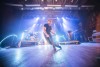 Musicians perform on stage at the house of blues on May 13