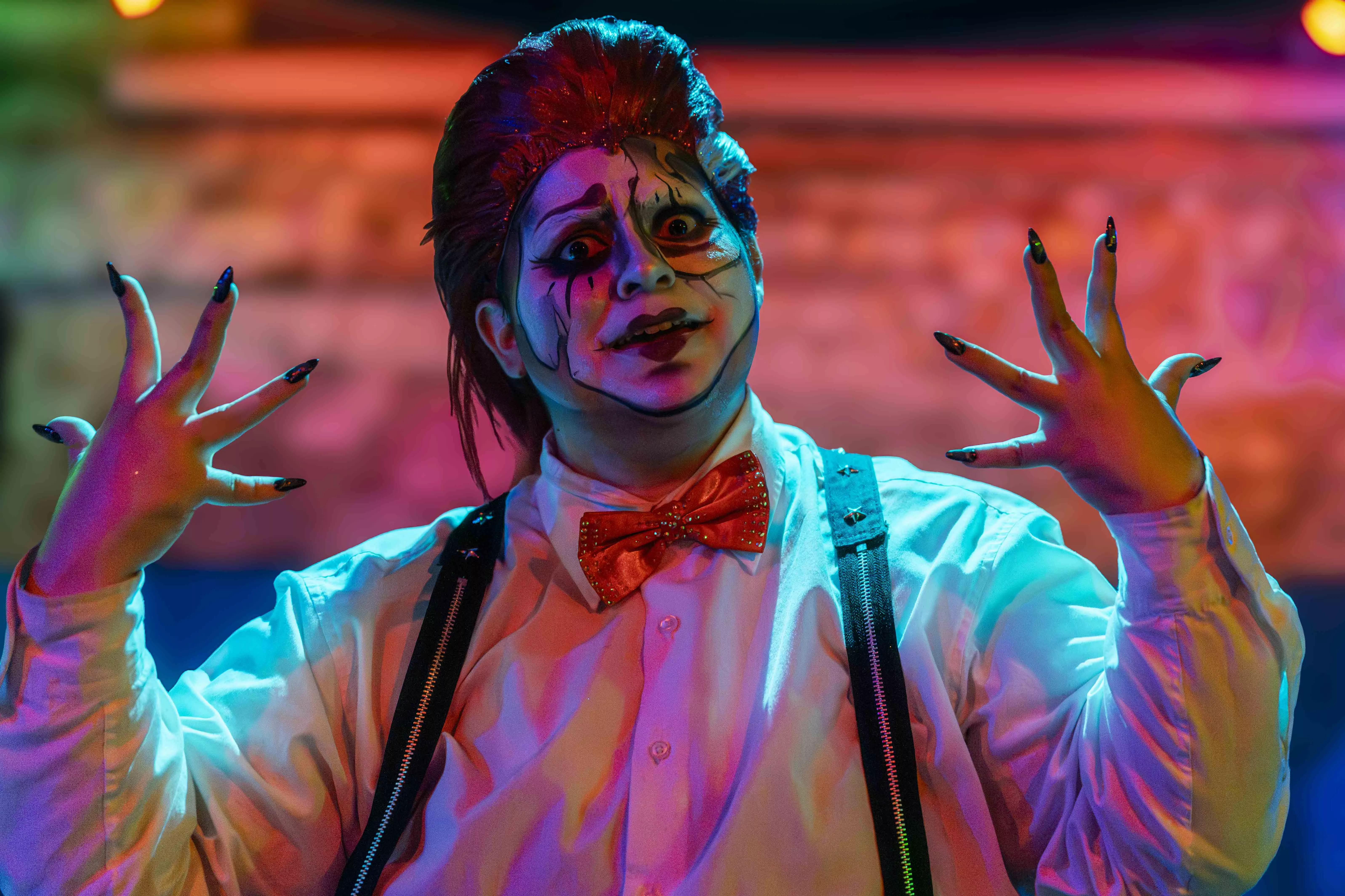 Club Vamp Drag Queens perform "The Freakshow" in the basement of Back to the Grind in Riverside, Ca on January 18. 