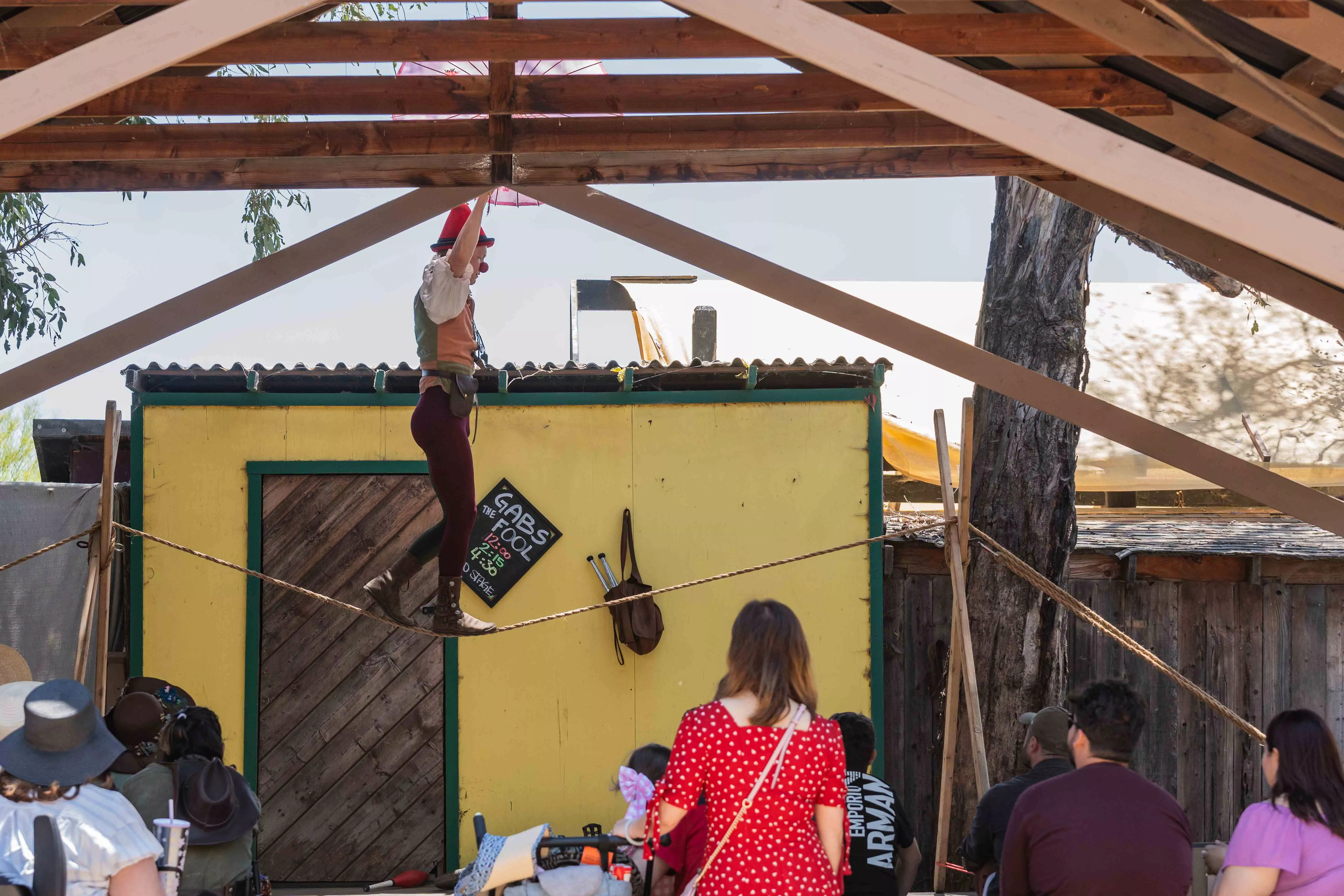 The Koroneburg Renaissance Festivalheld for five weekends starting Memorial Day in Eastvale Ca