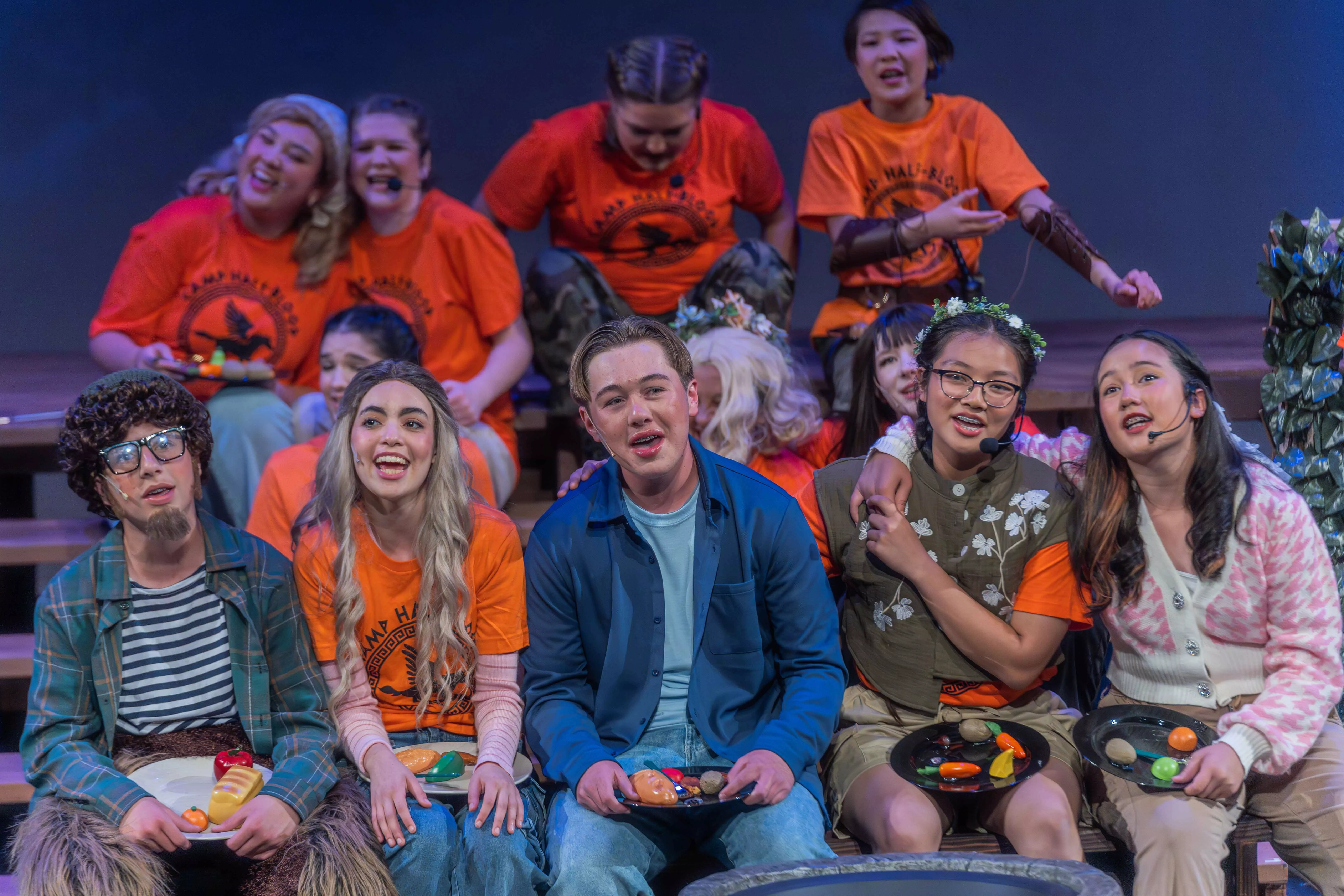 Actors perform The Lightning Thief The Percy Jackson Musical for Act Out Enrichments Children's Theatre production at the Box in Downtown Riverside on May 2.