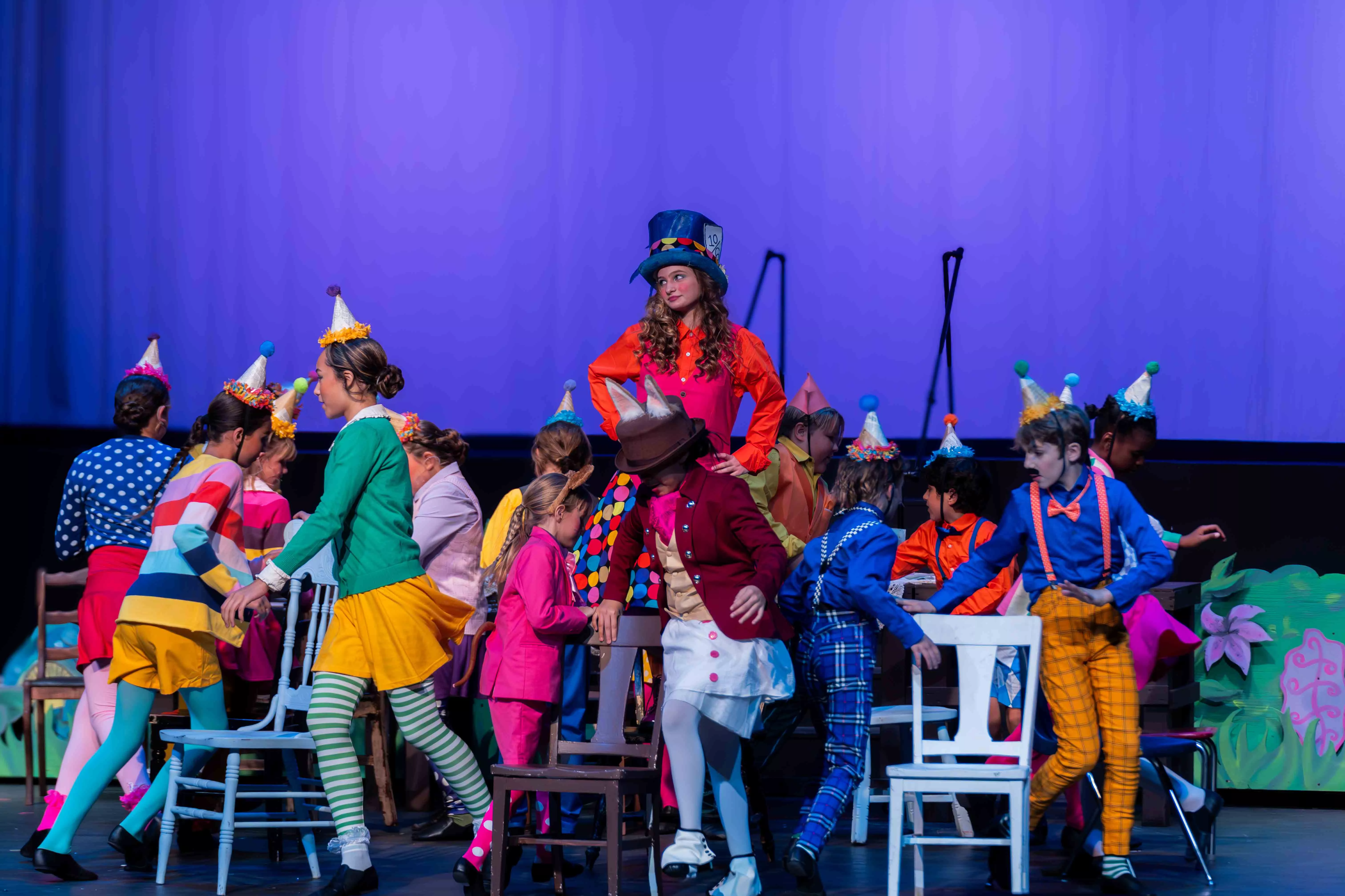 Children perform Alice in Wonderland at JW North High School Theatre