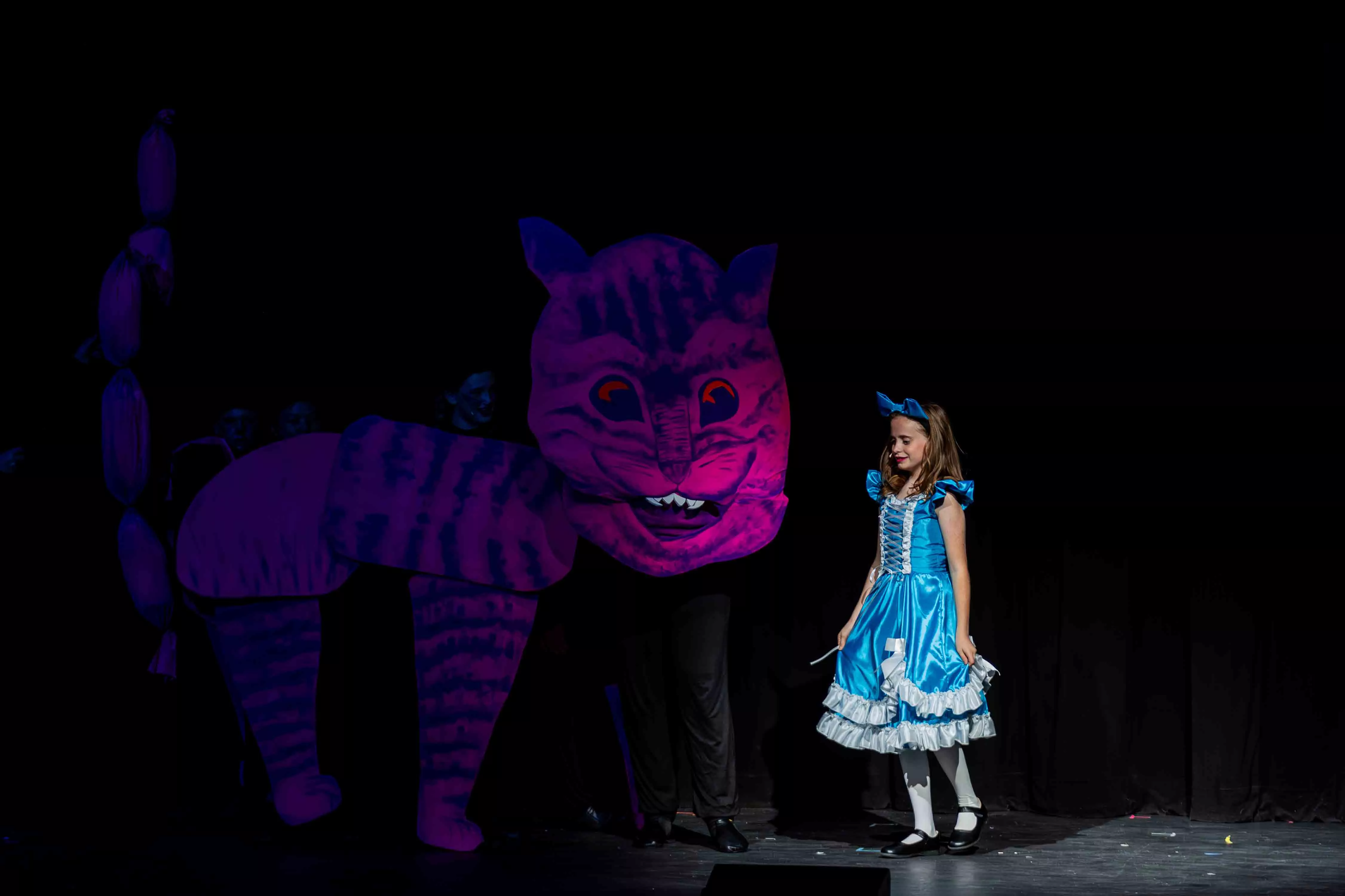 Children perform Alice in Wonderland at JW North High School Theatre