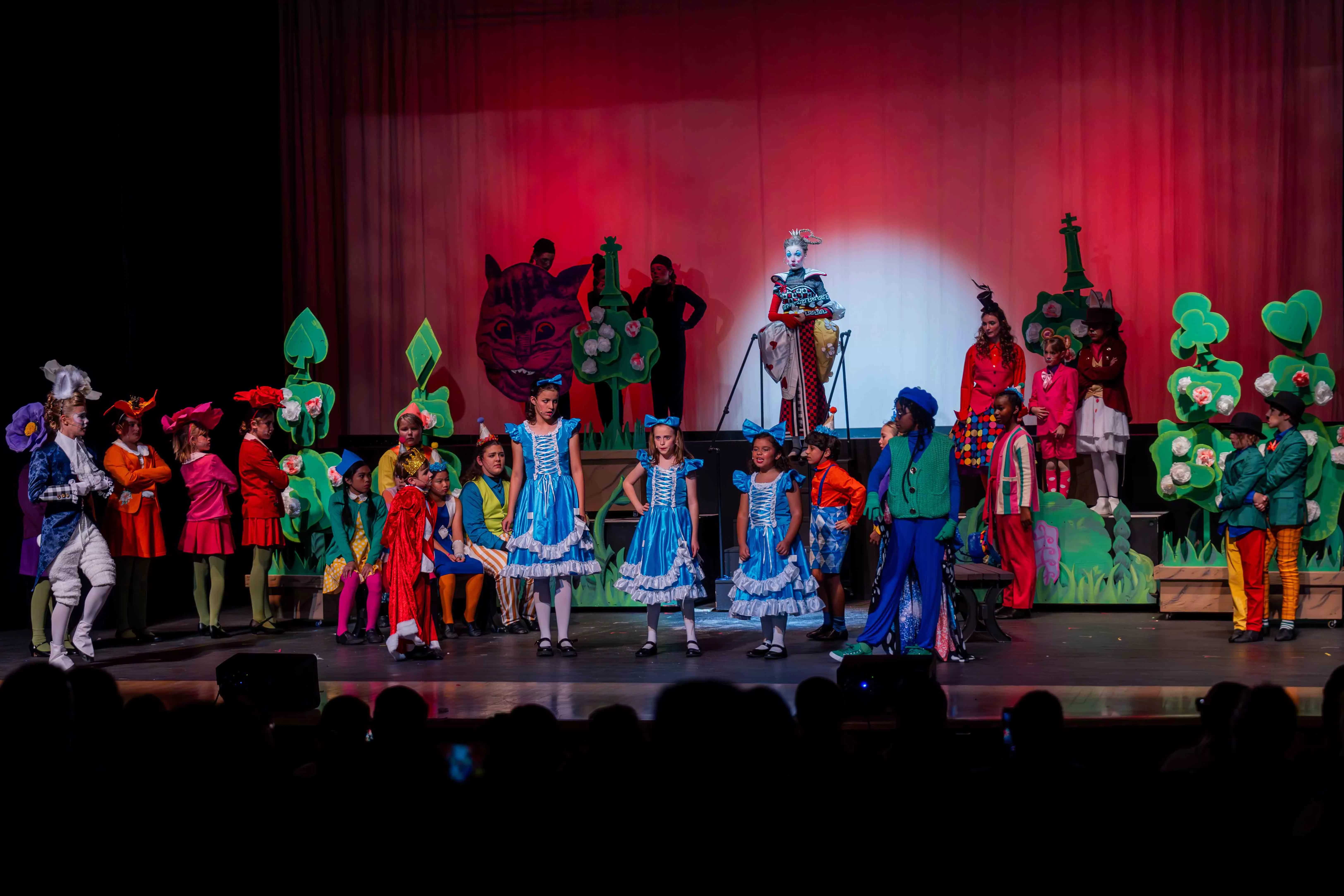 Children perform Alice in Wonderland at JW North High School Theatre