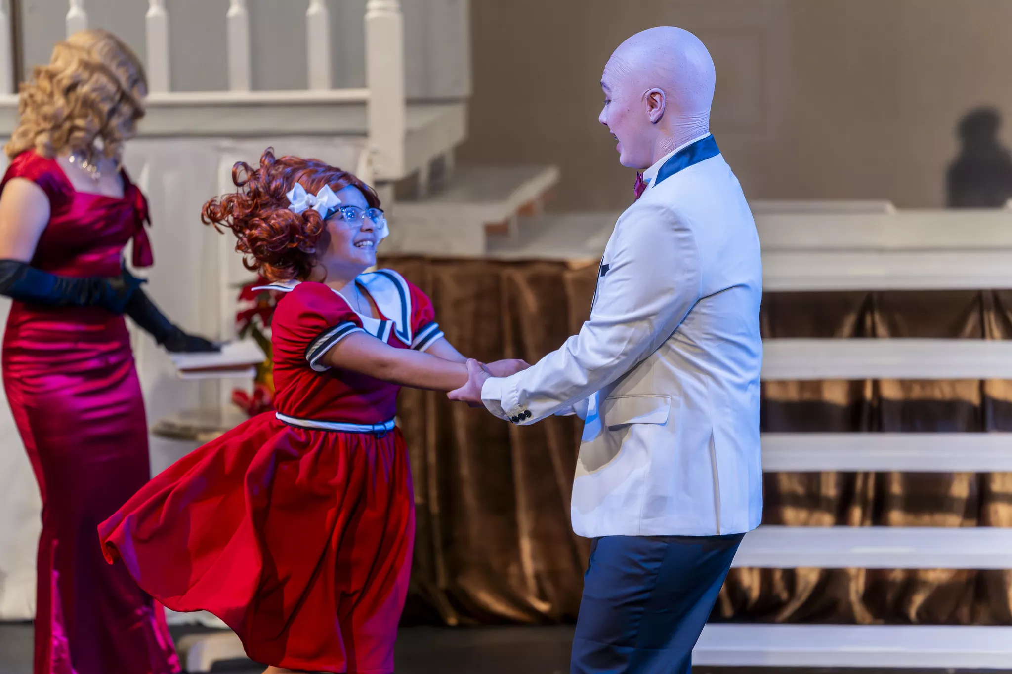 Child Actors perform Annie Jr on the Box stage in Riverside Ca on March 6