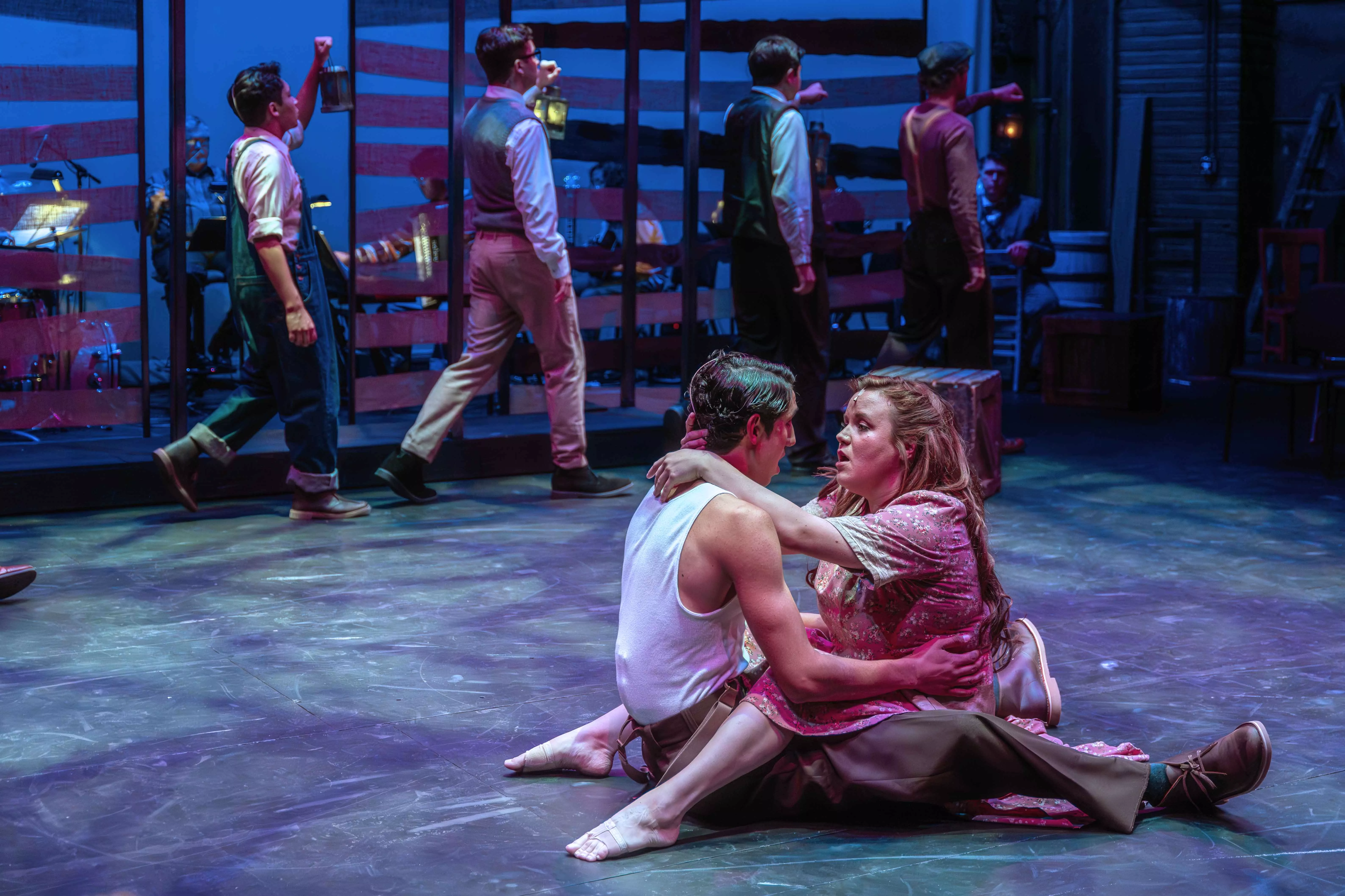 College Students from Riverside City College perform Bright Star on stage at the Landis Performing arts Center