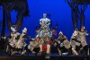 Cast members preform on stage in a produciton of Cinderella