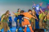 Children in a Finding Nemo costumes performing a play