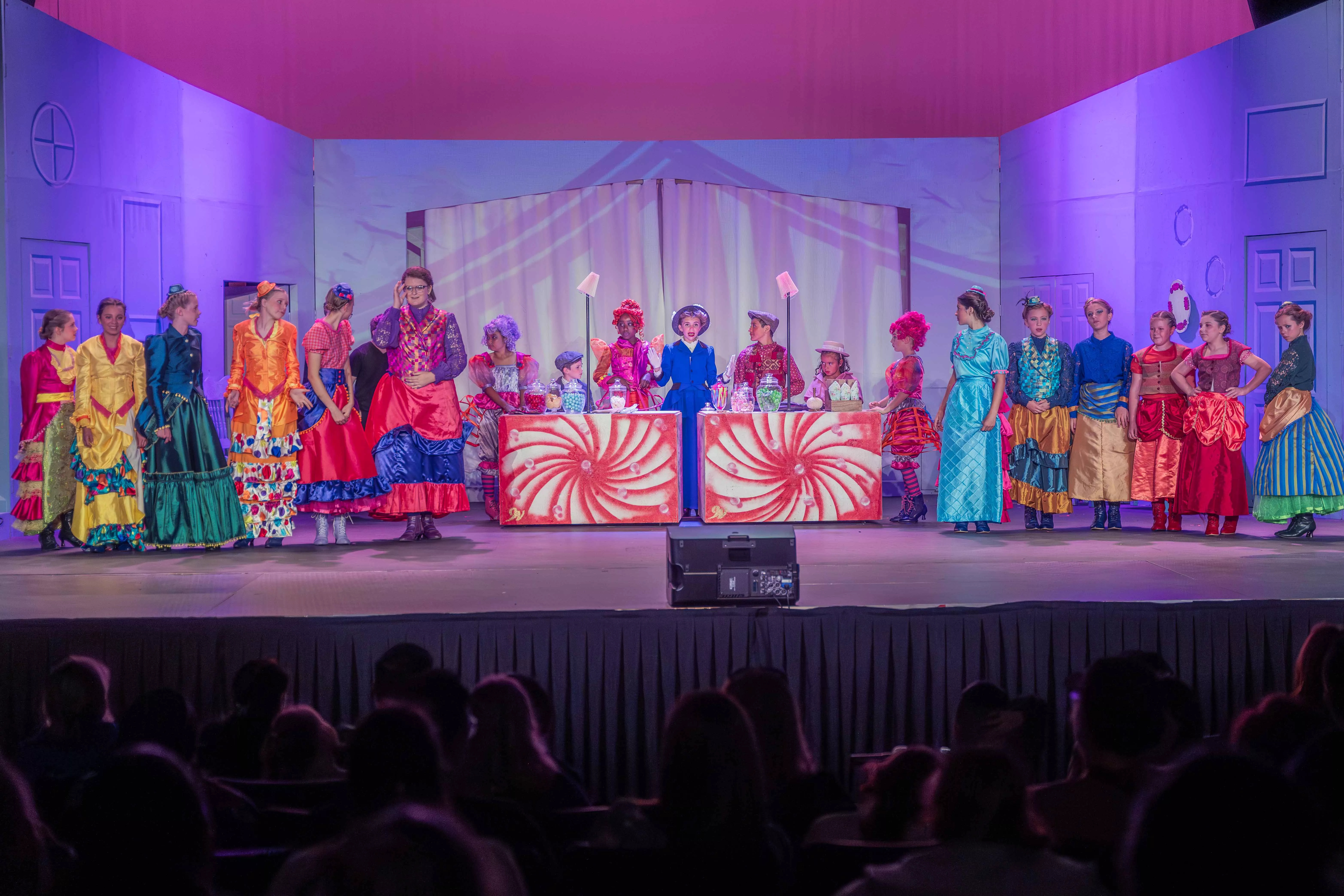 Young Actors from Riverside Childrens Theatre perform Mary Poppins at Martin Luther King Jr High School Theatre on May 9