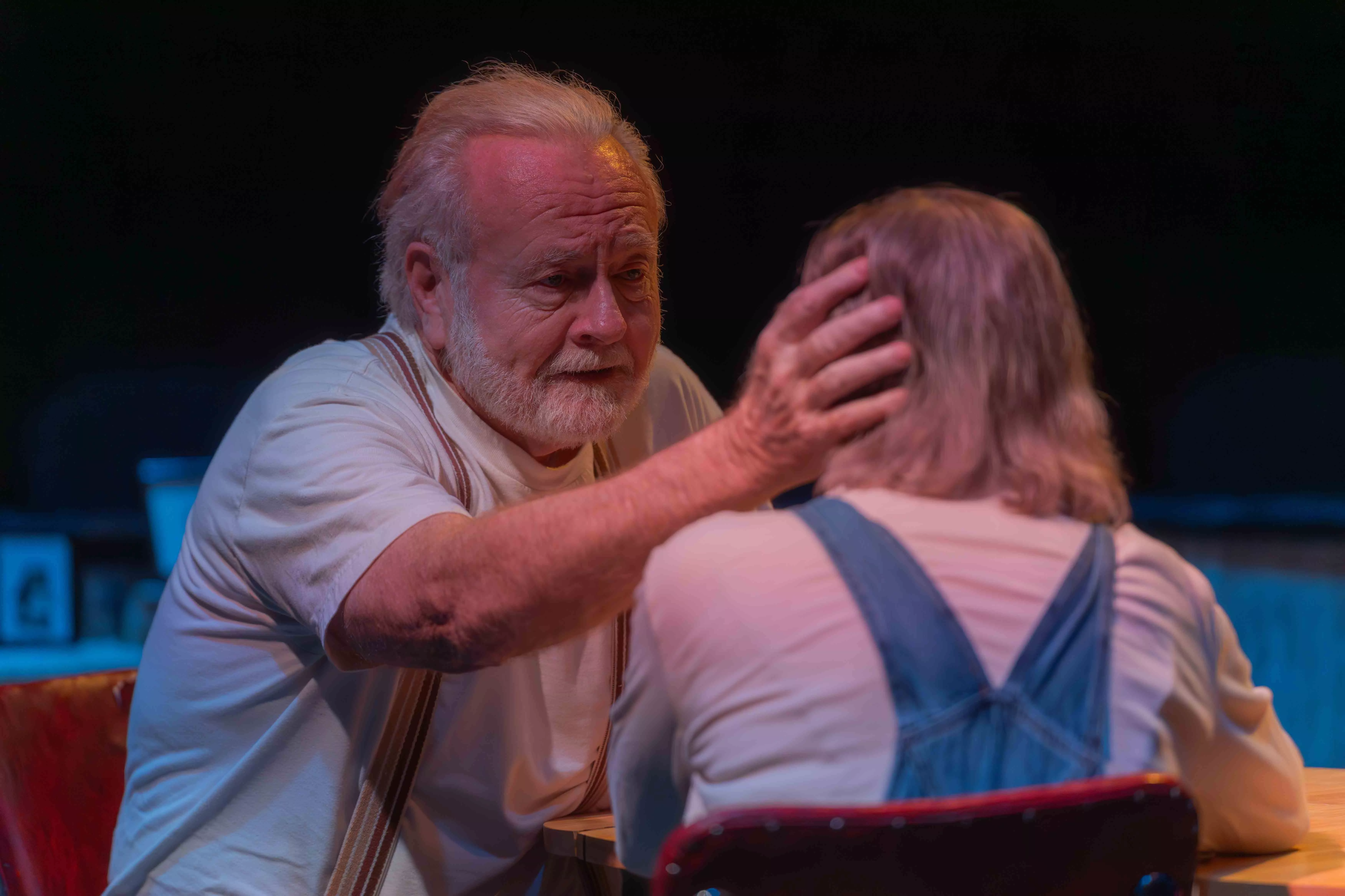 Actors perform scenes during the performance of On Golden Pond at the Riverside Community Players theatre on Sept 4