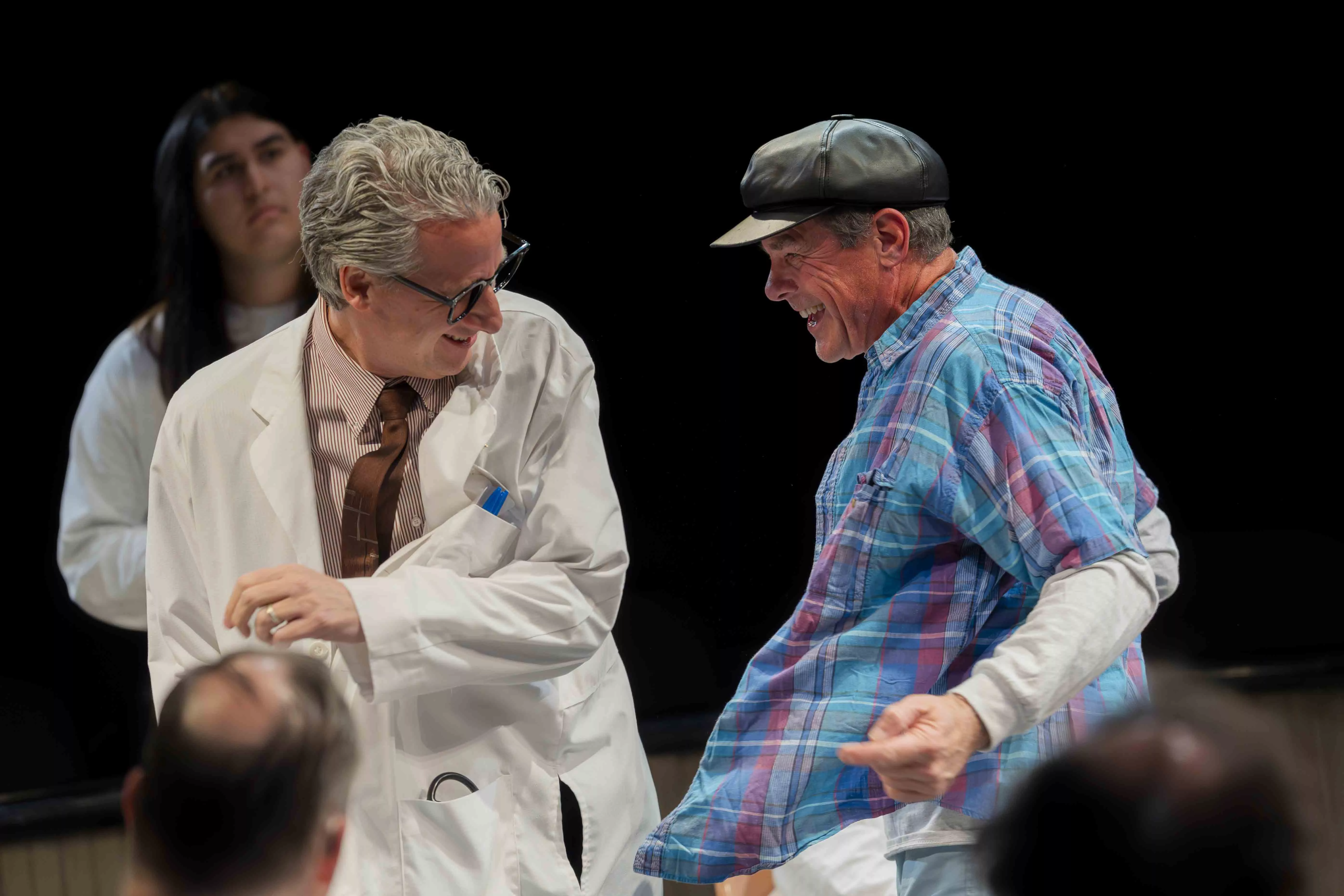 Actors perform in the round at the Riverside Community Players production of One Flew Over the Cuckoos Nest