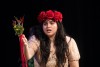 Daisy Posadas performs during a the production of Our Ladies of Sorrow