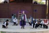 Actors perform on the gazebo stage at the Citrus Historical Park in Riverside Ca on July 10
