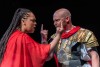 Actors perform scenes from the The Gods of Comedy at the Riverside Community Players theatre in Riverside California