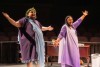 Actors perform scenes from the The Gods of Comedy at the Riverside Community Players theatre in Riverside California