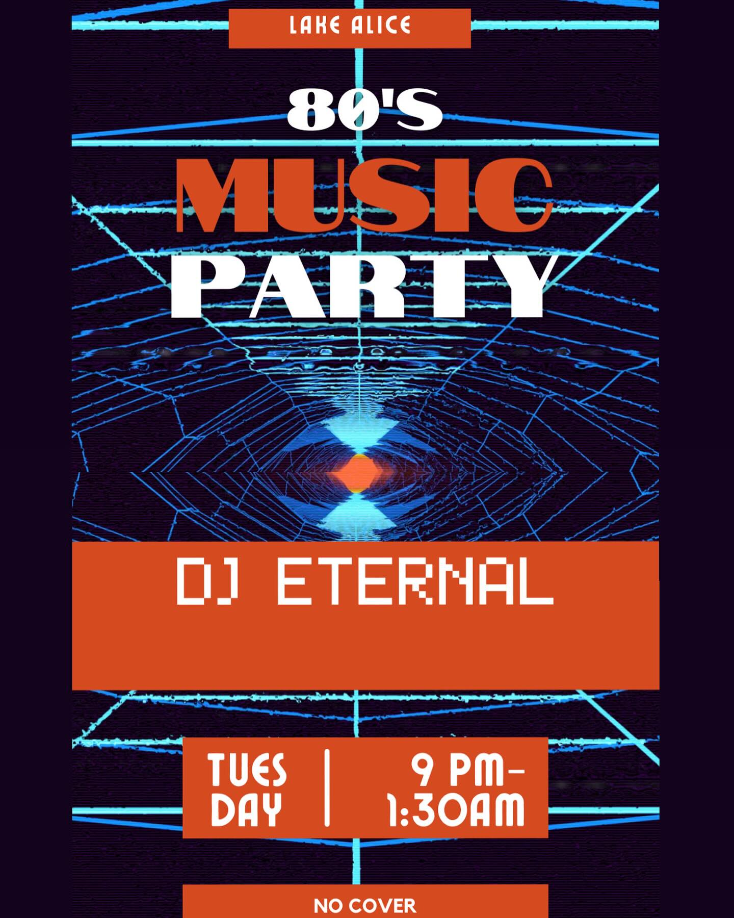 80's Music Party at Lake Alice on 2024-05-21 00:00:00