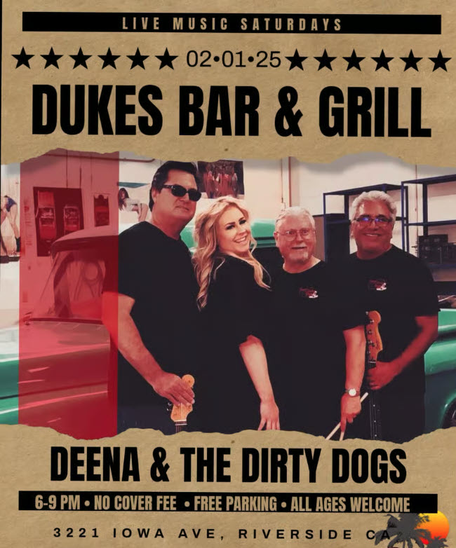 Deena & the Dirty Dogs live at Dukes on 2025-02-01 18:00:00