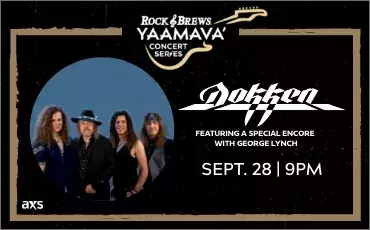 Dokken at Rock and Brews Yaamava' on 2024-09-28 20:00:00