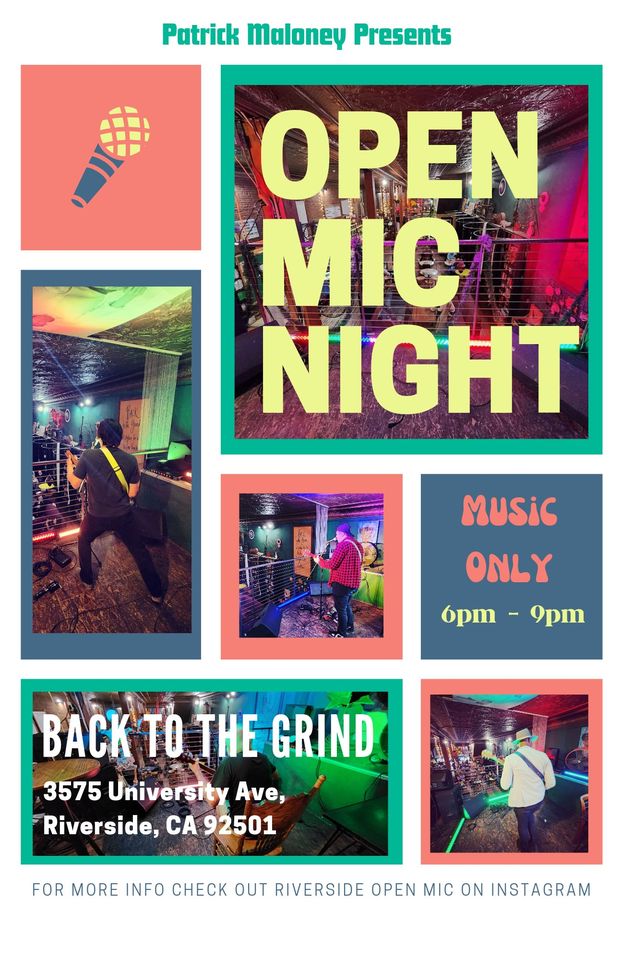 Music Only Open Mic @ Back to the Grind on 2024-05-22 00:00:00