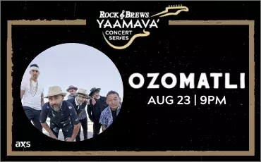 Ozomatli at Rocks and Brews Yaamava' on 2024-08-23 20:00:00