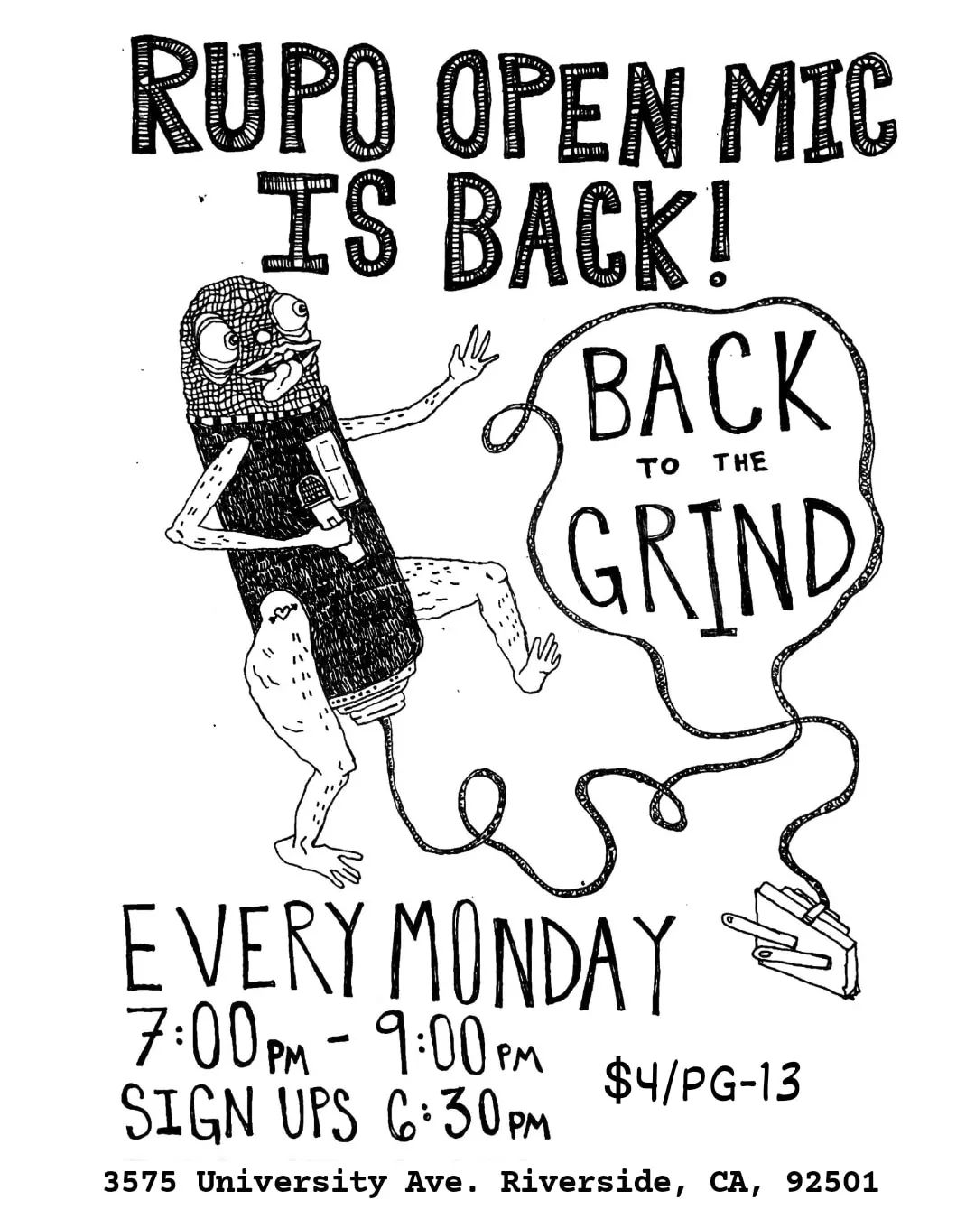 RUPO Open Mic @ Back to the Grind on 2024-05-20 00:00:00