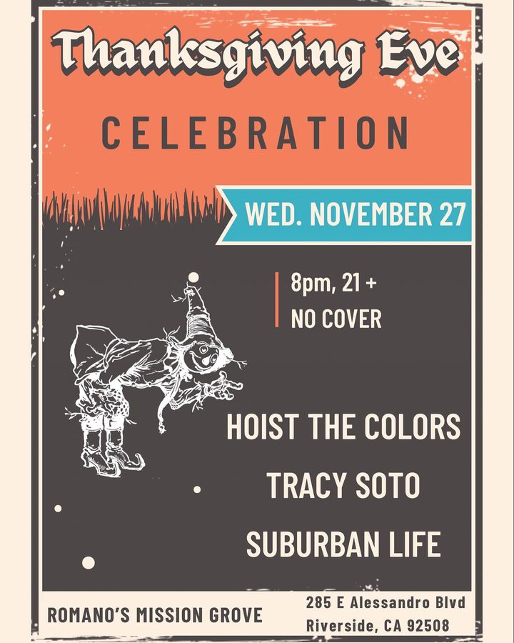 Thanksgiving Celebration with Hoist The Colors at The Concert Lounge on 2024-11-27 20:00:00